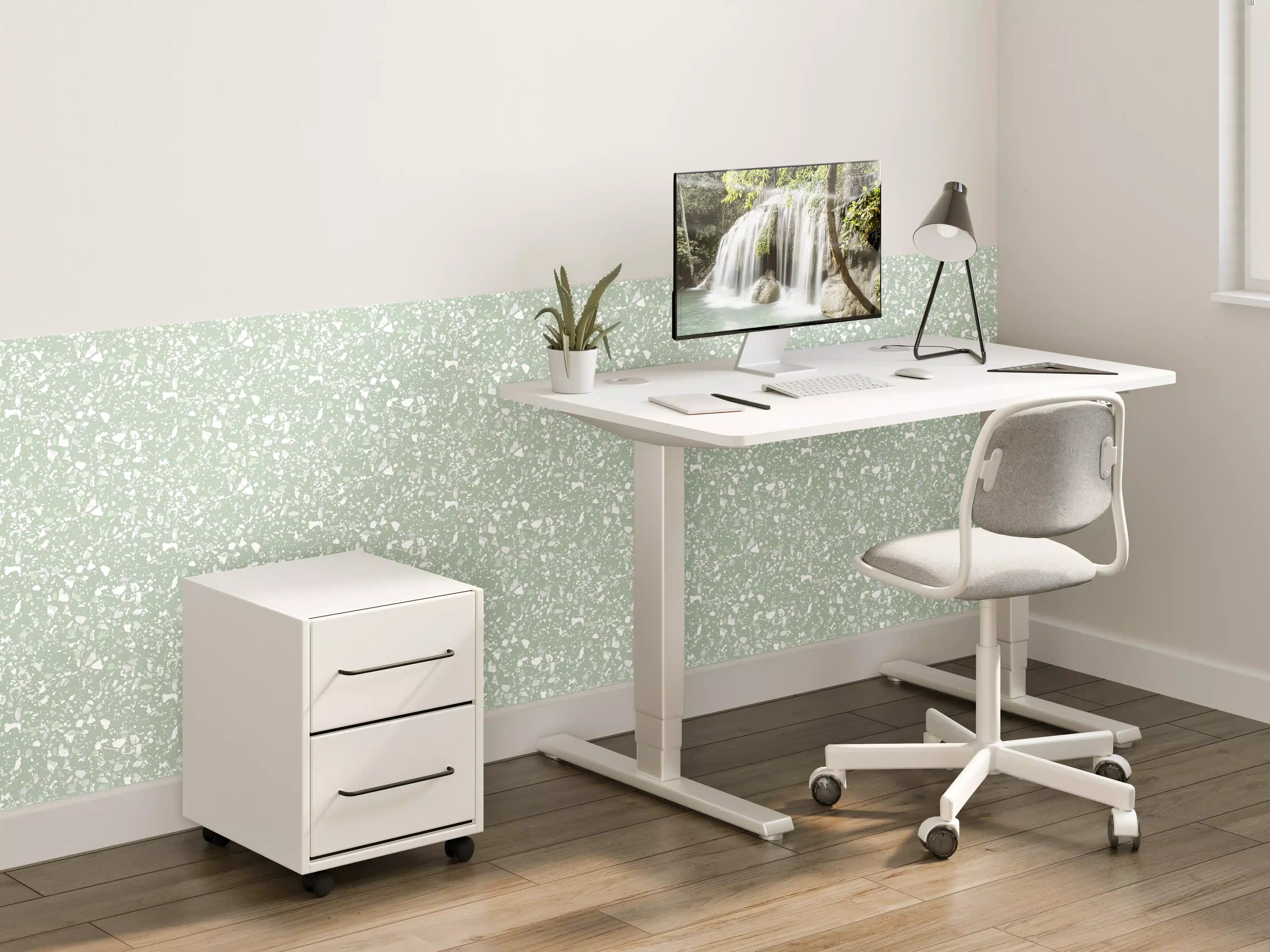 Kinderzimmer Wandgestaltung - Beruhigende Salvia-Terrassenfliese