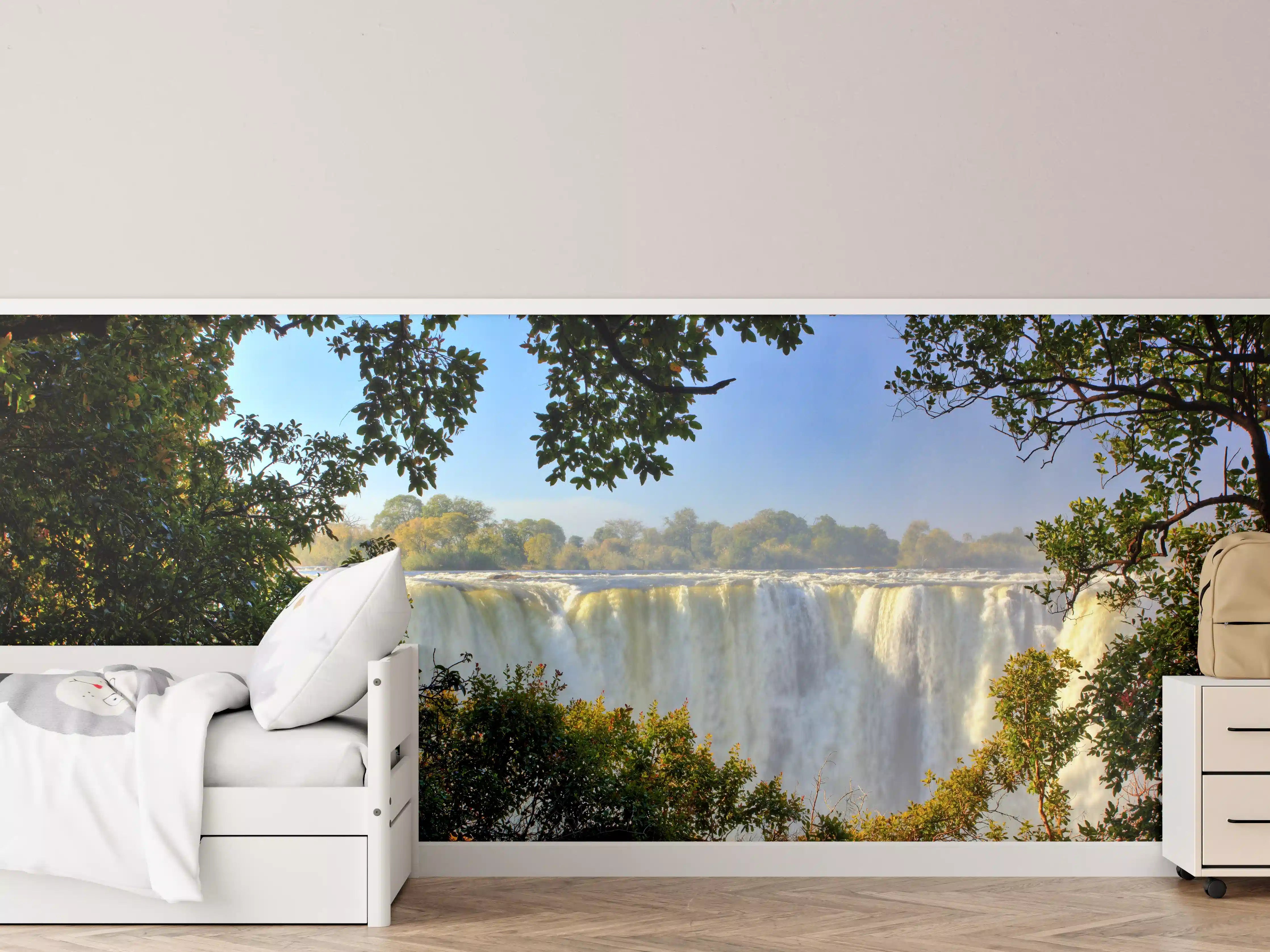 Kinderzimmer Wandgestaltung - Besondere Perspektive auf Victoria Falls