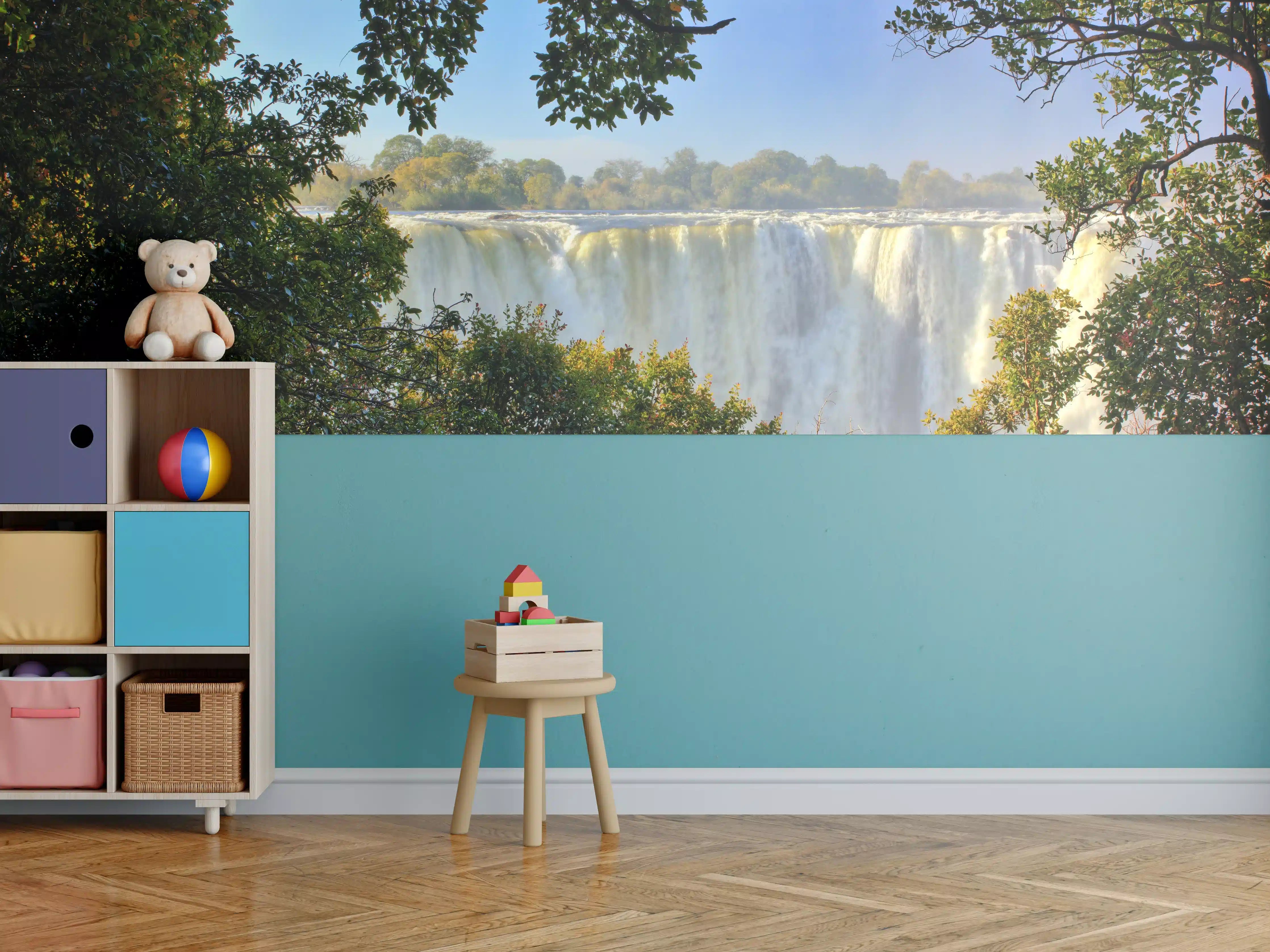 Kinderzimmer Wandgestaltung - Besondere Perspektive auf Victoria Falls