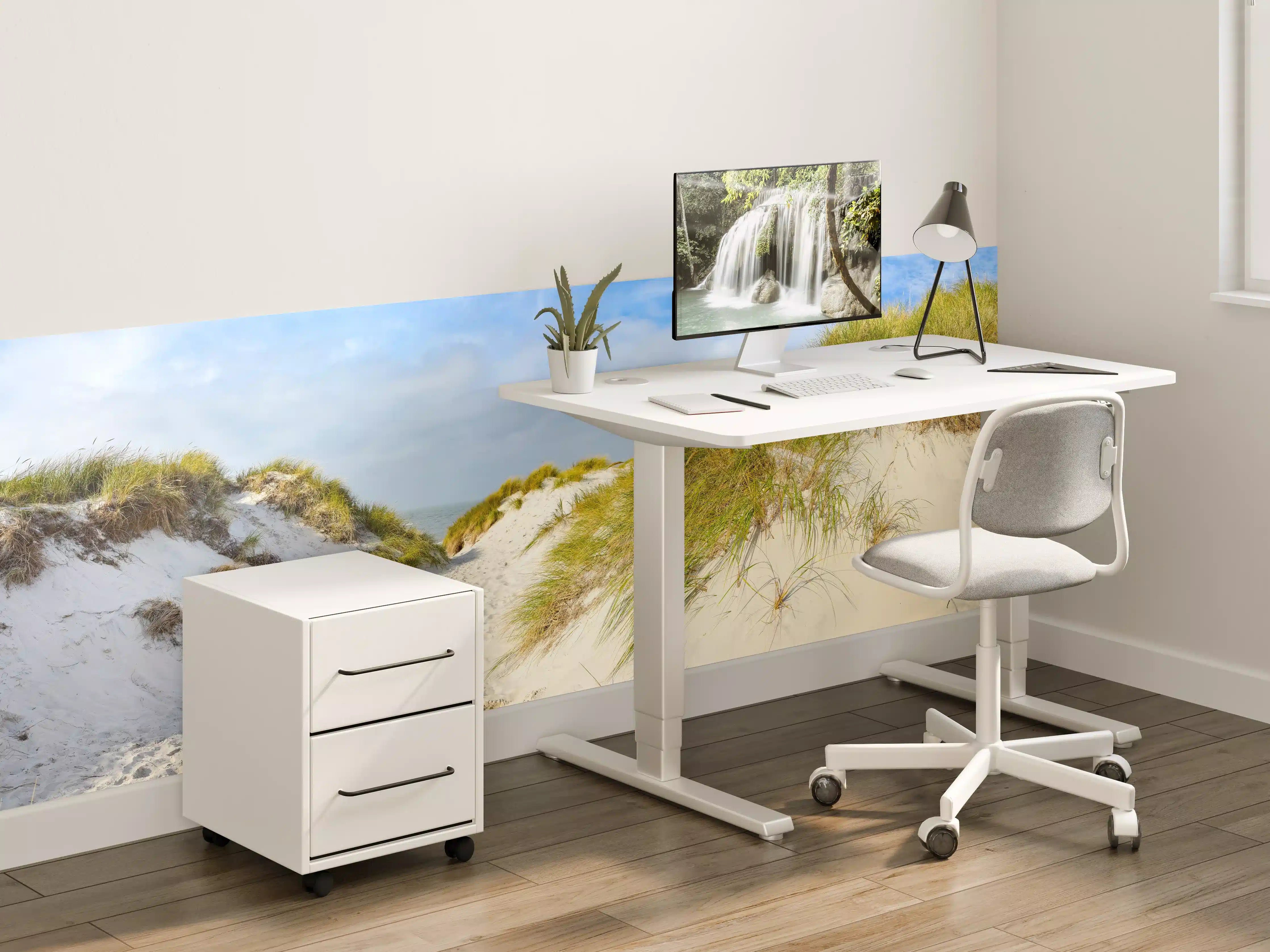 Kinderzimmer Wandgestaltung - Bilderbuch-Strandlandschaft mit Dünen