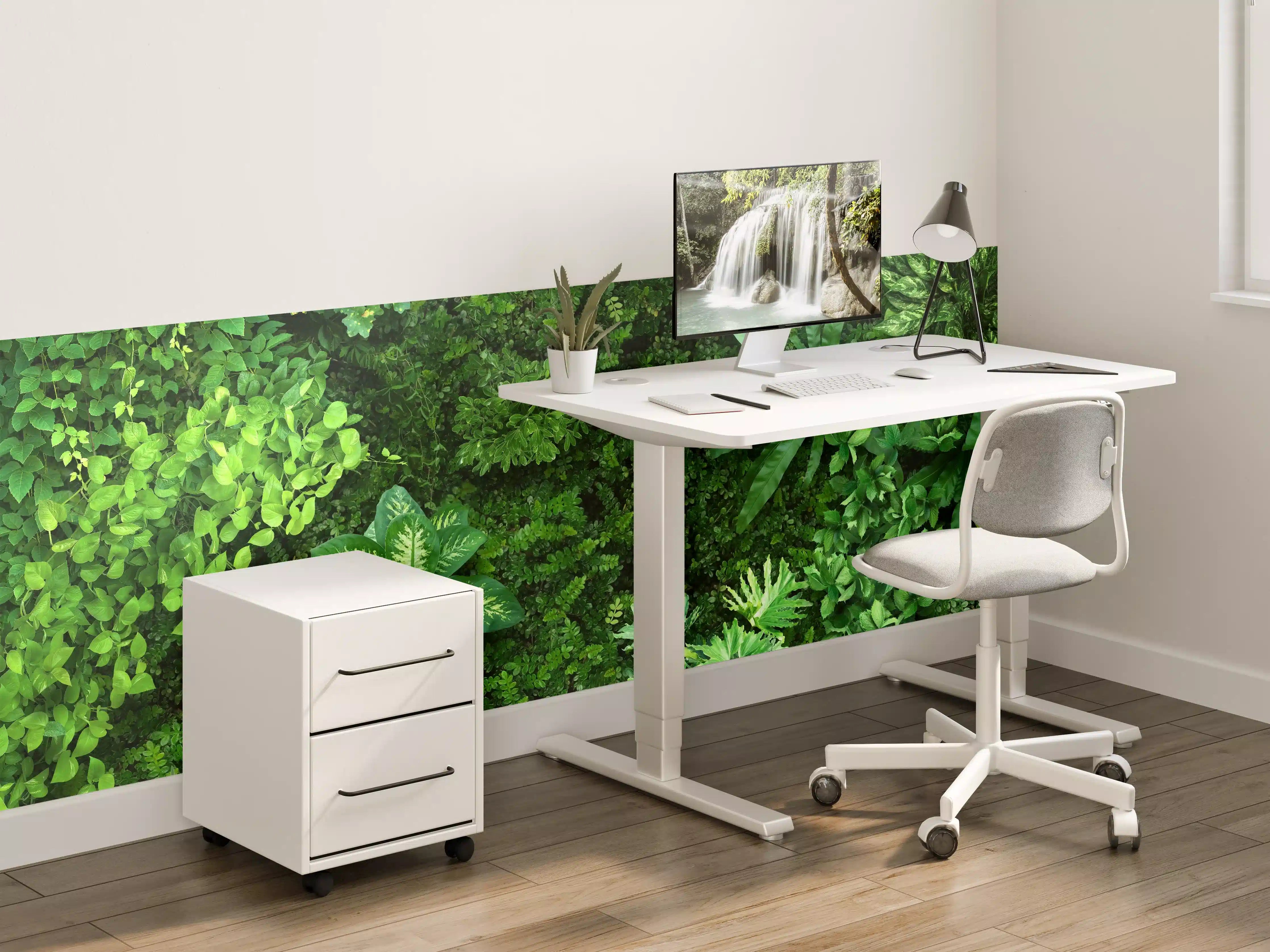 Kinderzimmer Wandgestaltung - Blick auf organischen Wald