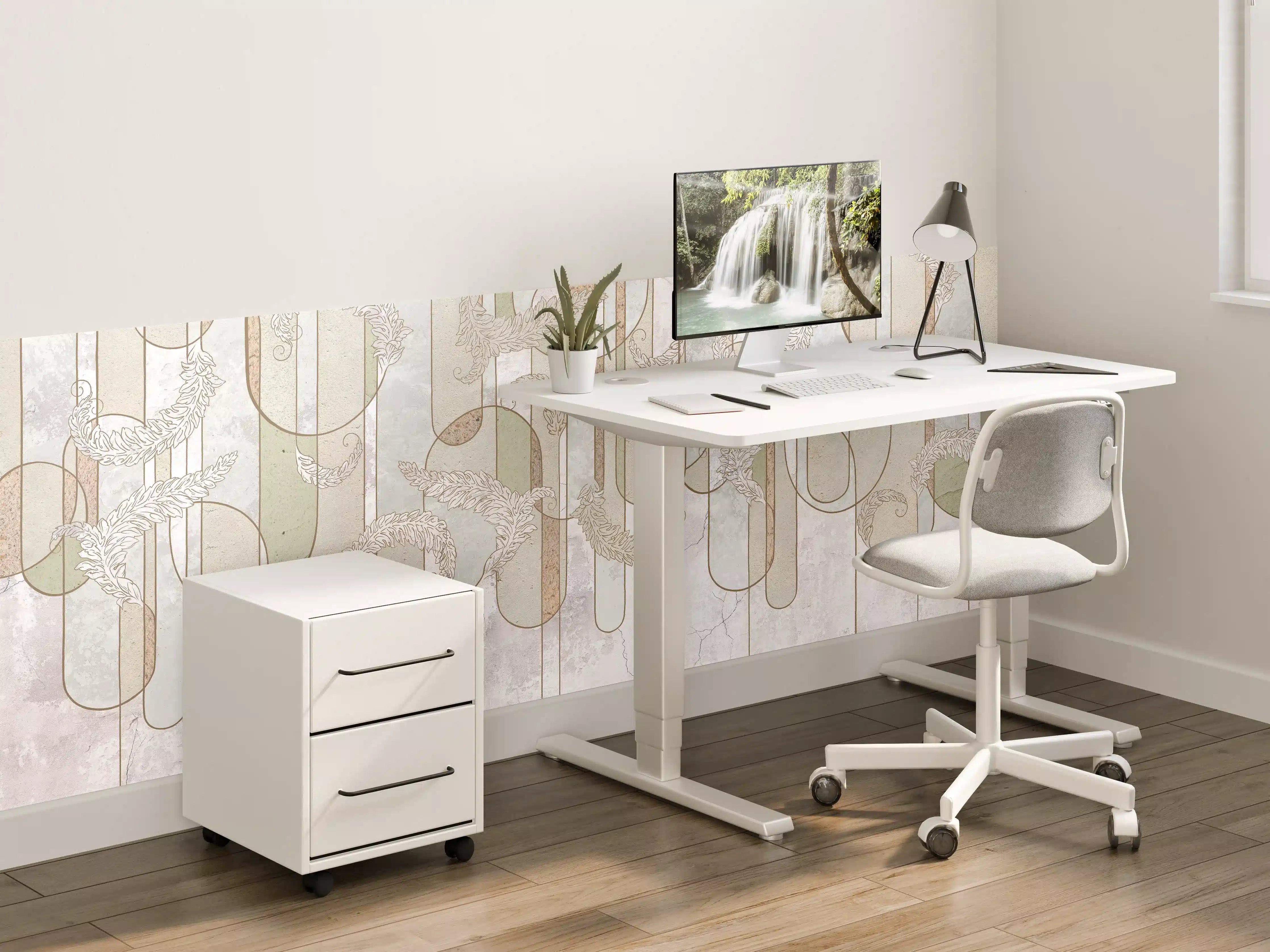 Kinderzimmer Wandgestaltung - Blumiges Loft Design