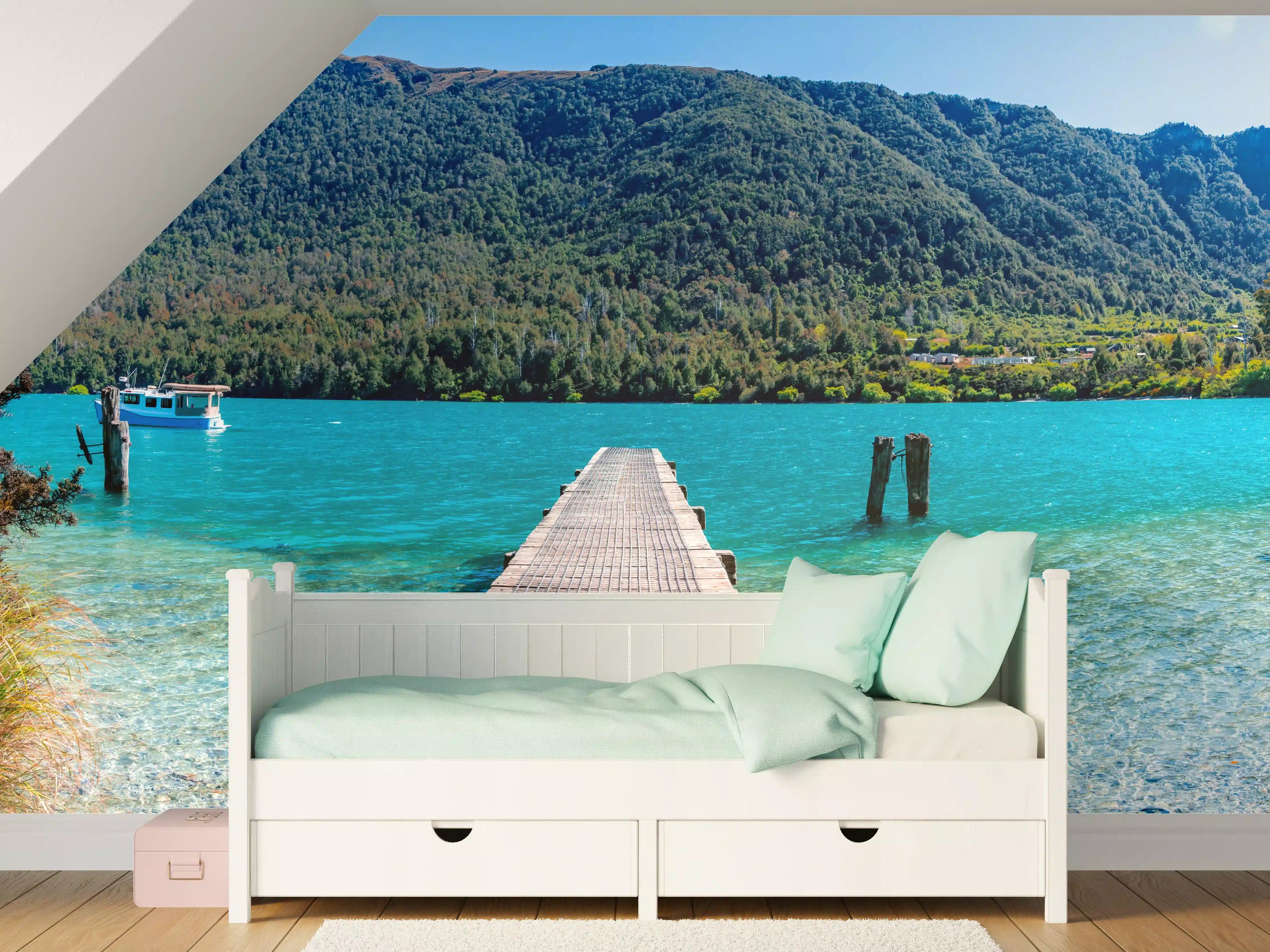 Kinderzimmer Wandgestaltung - Bob's Cove Bucht in Neuseeland