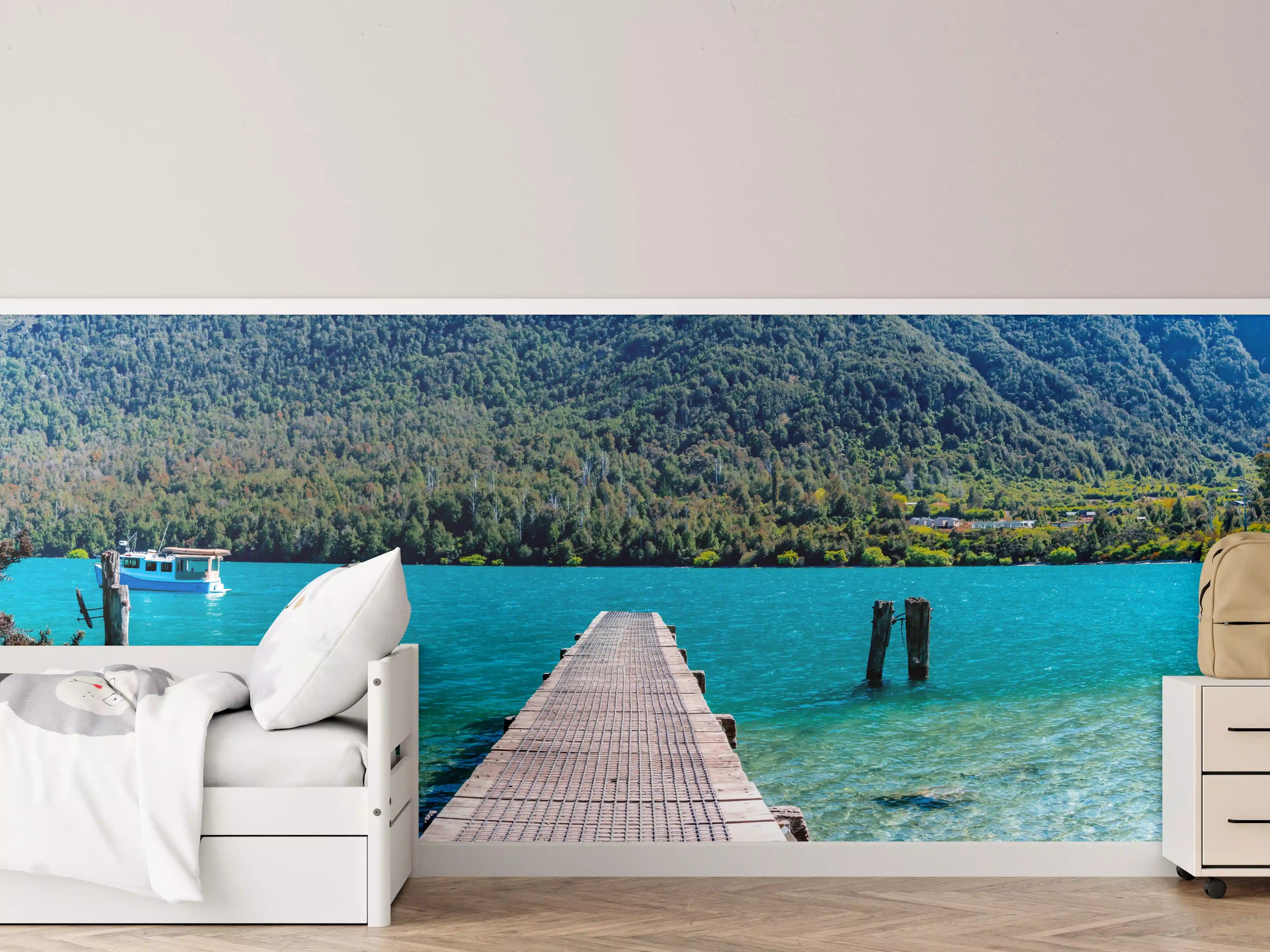 Kinderzimmer Wandgestaltung - Bob's Cove Bucht in Neuseeland