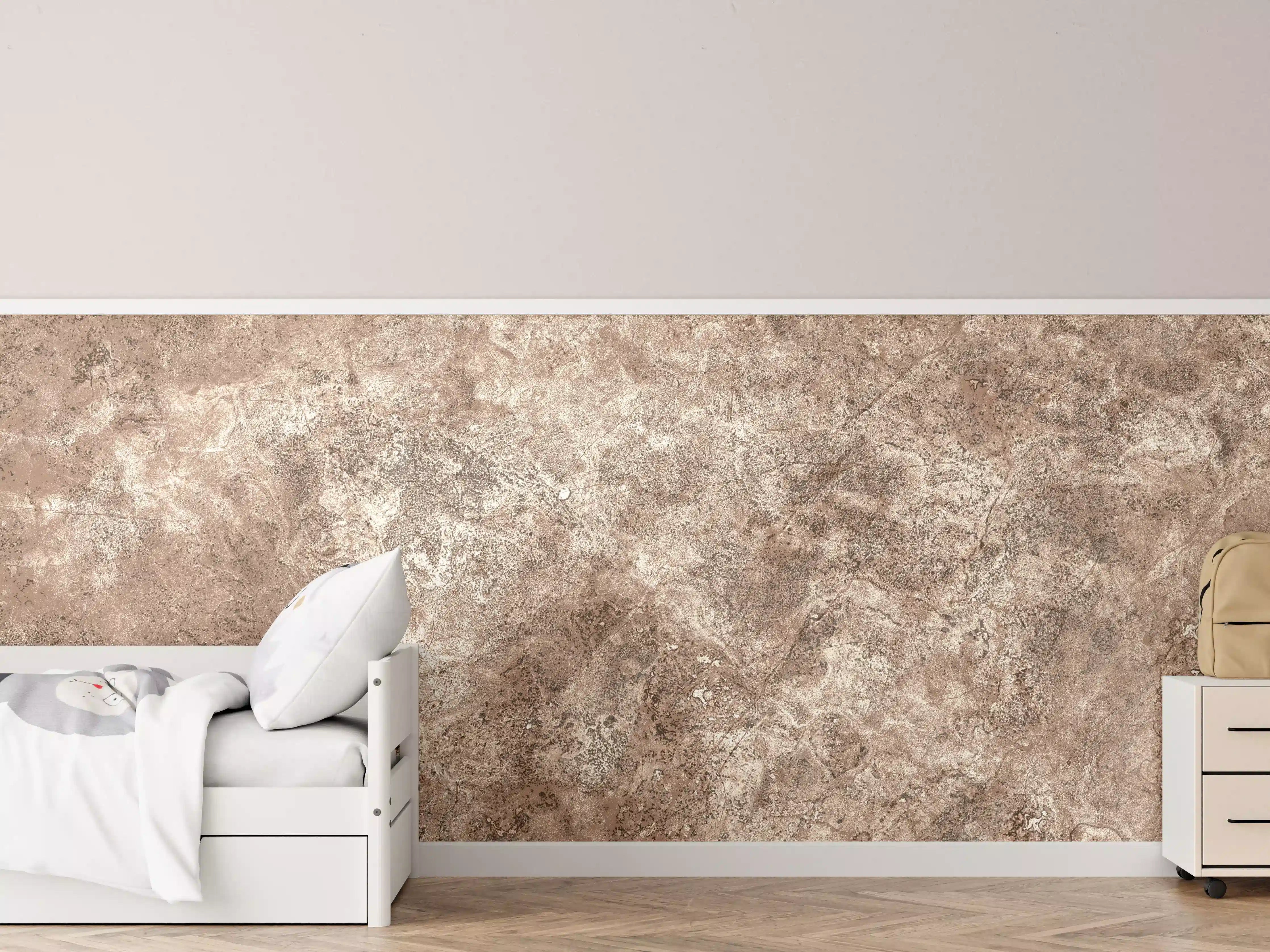 Kinderzimmer Wandgestaltung - Brauner alter Sandstein 2