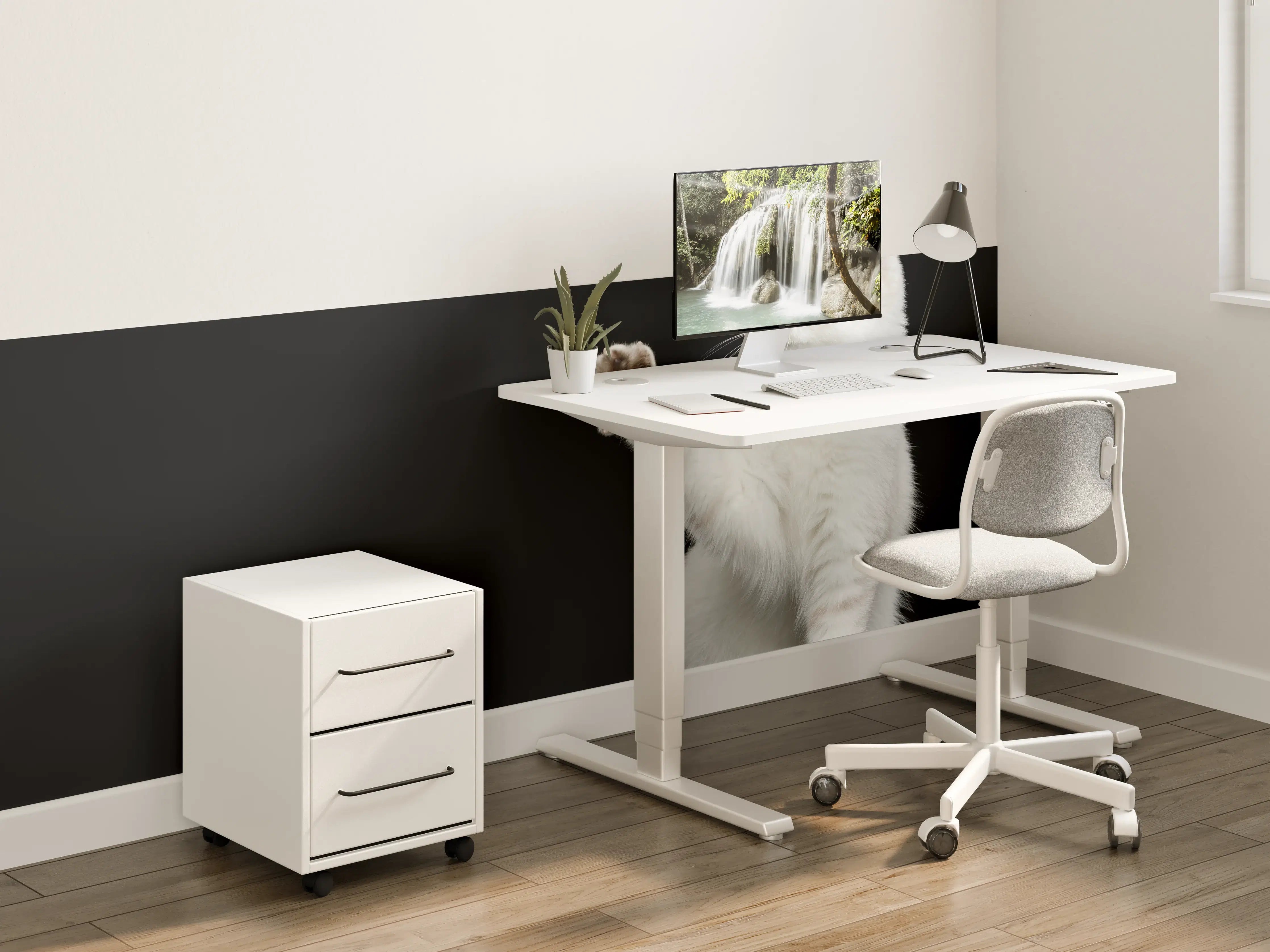 Kinderzimmer Wandgestaltung - British weiße Katze