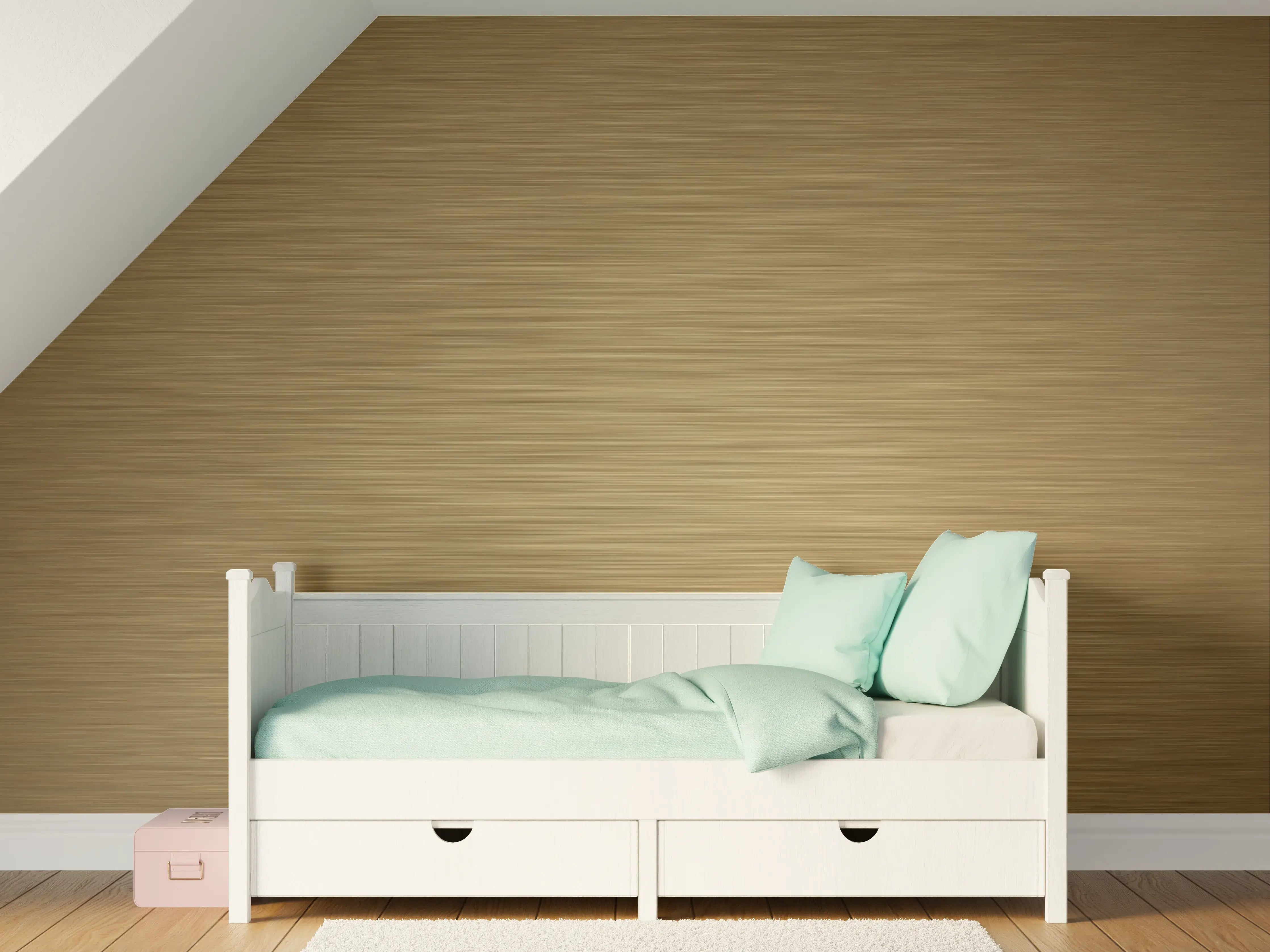 Kinderzimmer Wandgestaltung - Bronze - ALU Prime - Metall Gebürstet