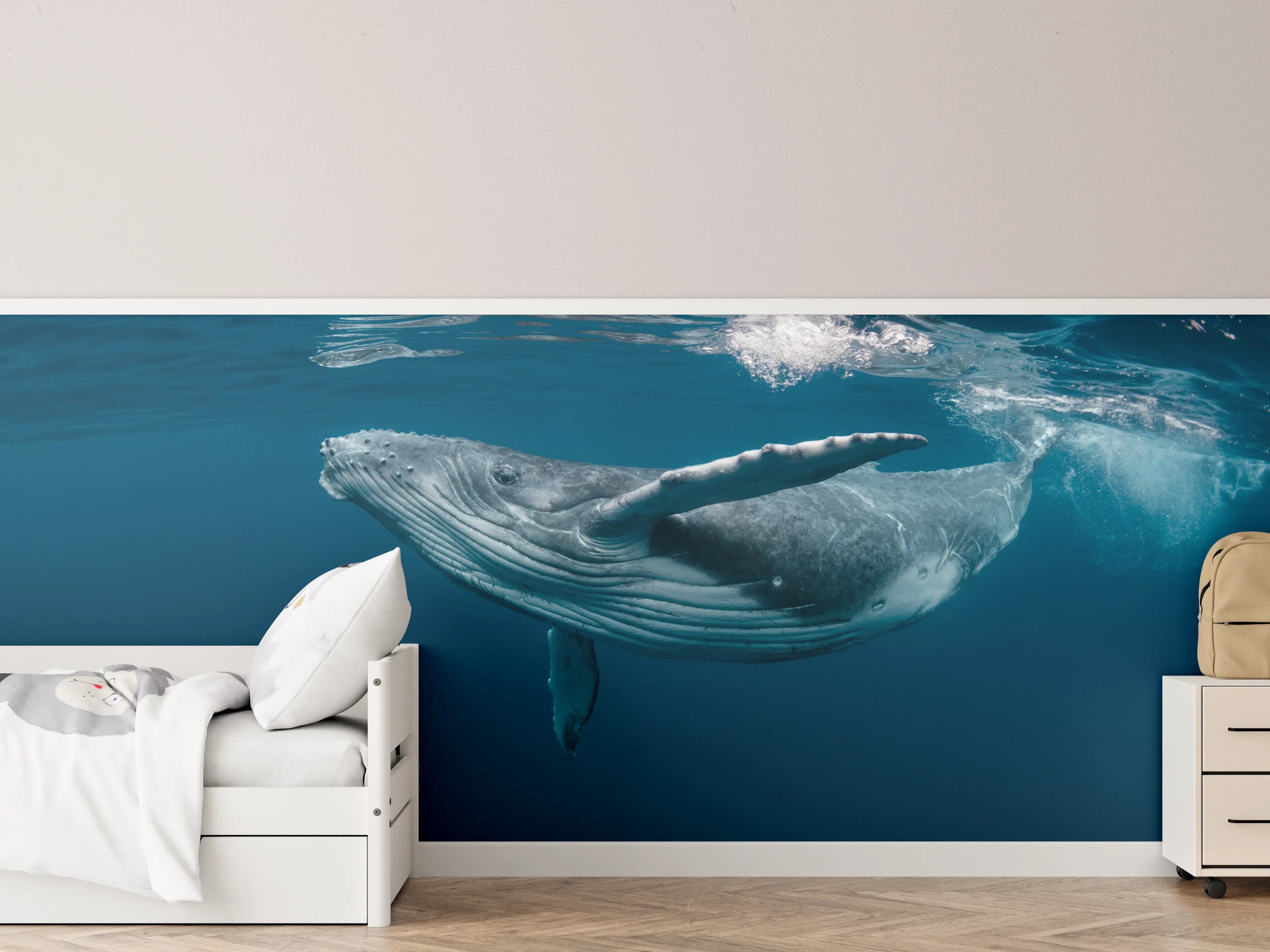 Kinderzimmer Wandgestaltung - Buckelbaby - nähe Wasseroberfläche