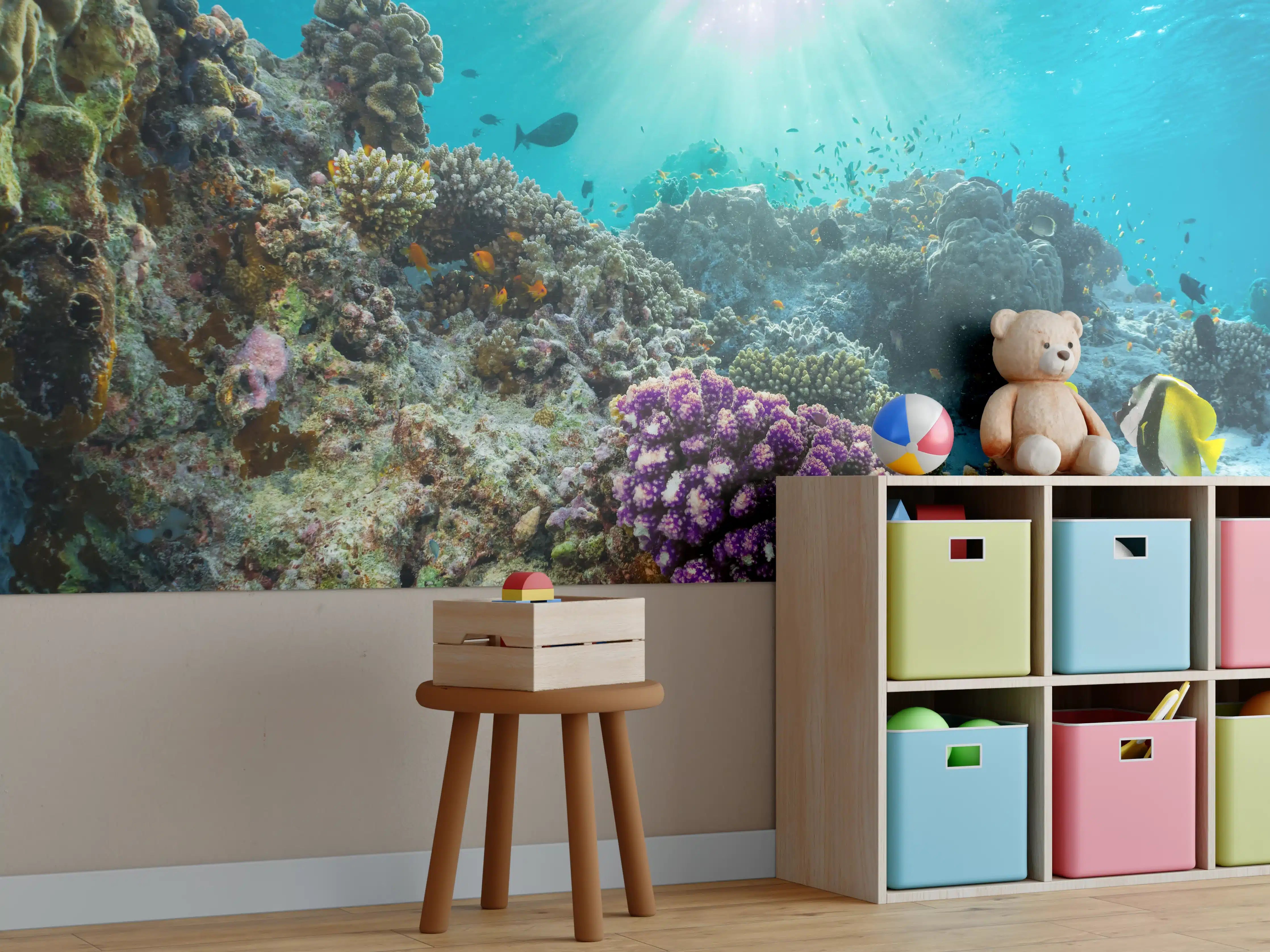 Kinderzimmer Wandgestaltung - Buntes Korallenriff in den Malediven