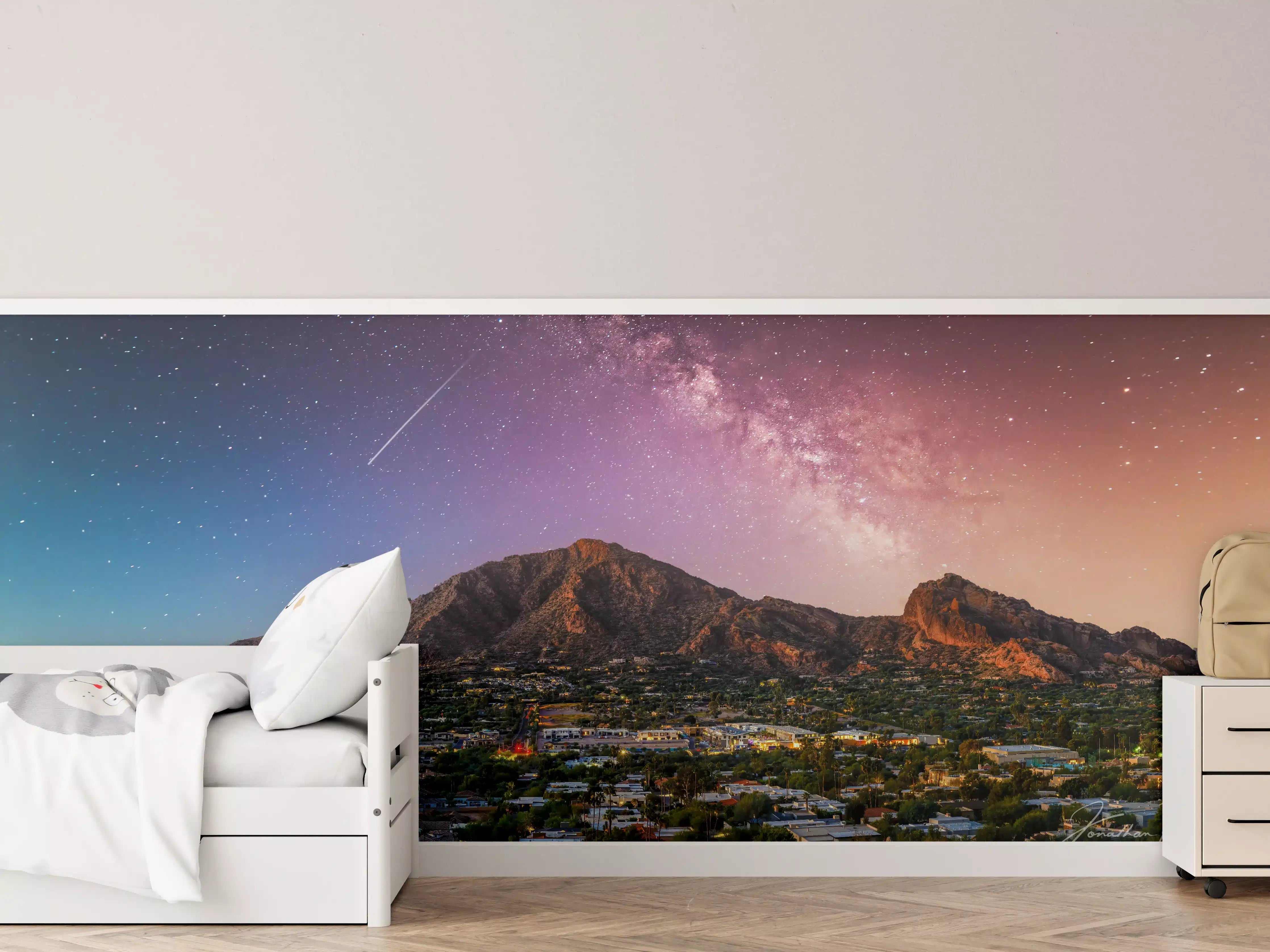 Kinderzimmer Wandgestaltung - Camelback Mountain in Phoenix Arizona