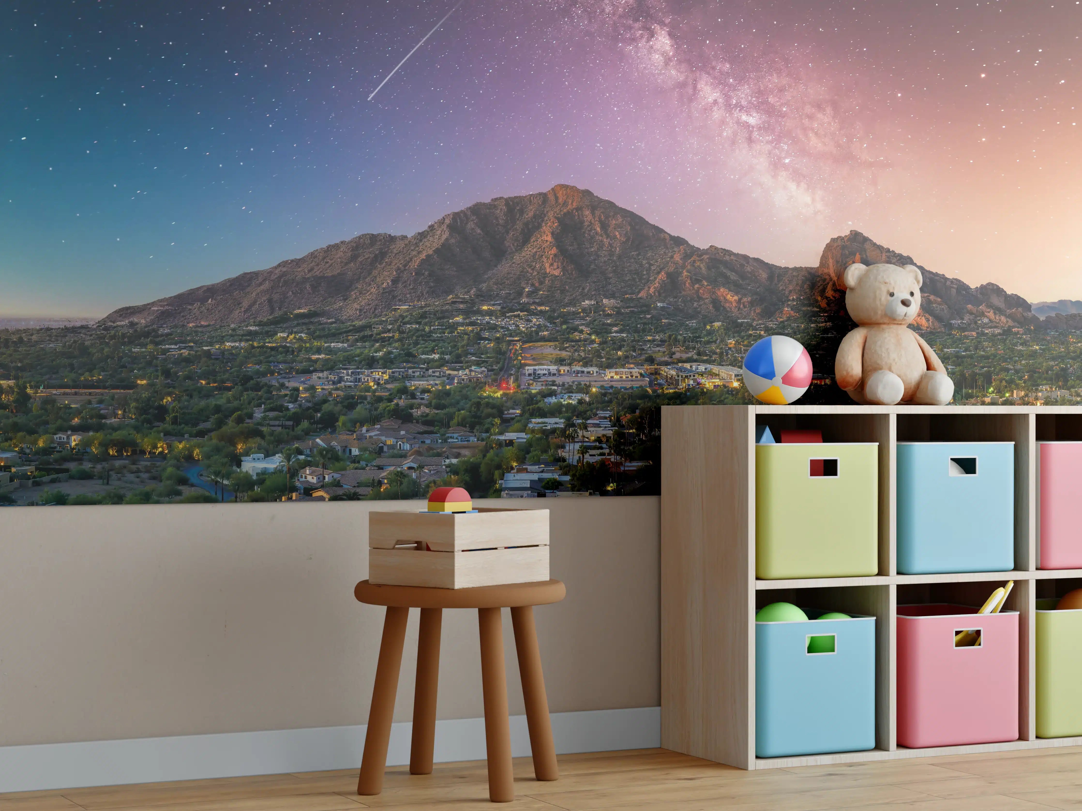 Kinderzimmer Wandgestaltung - Camelback Mountain in Phoenix Arizona