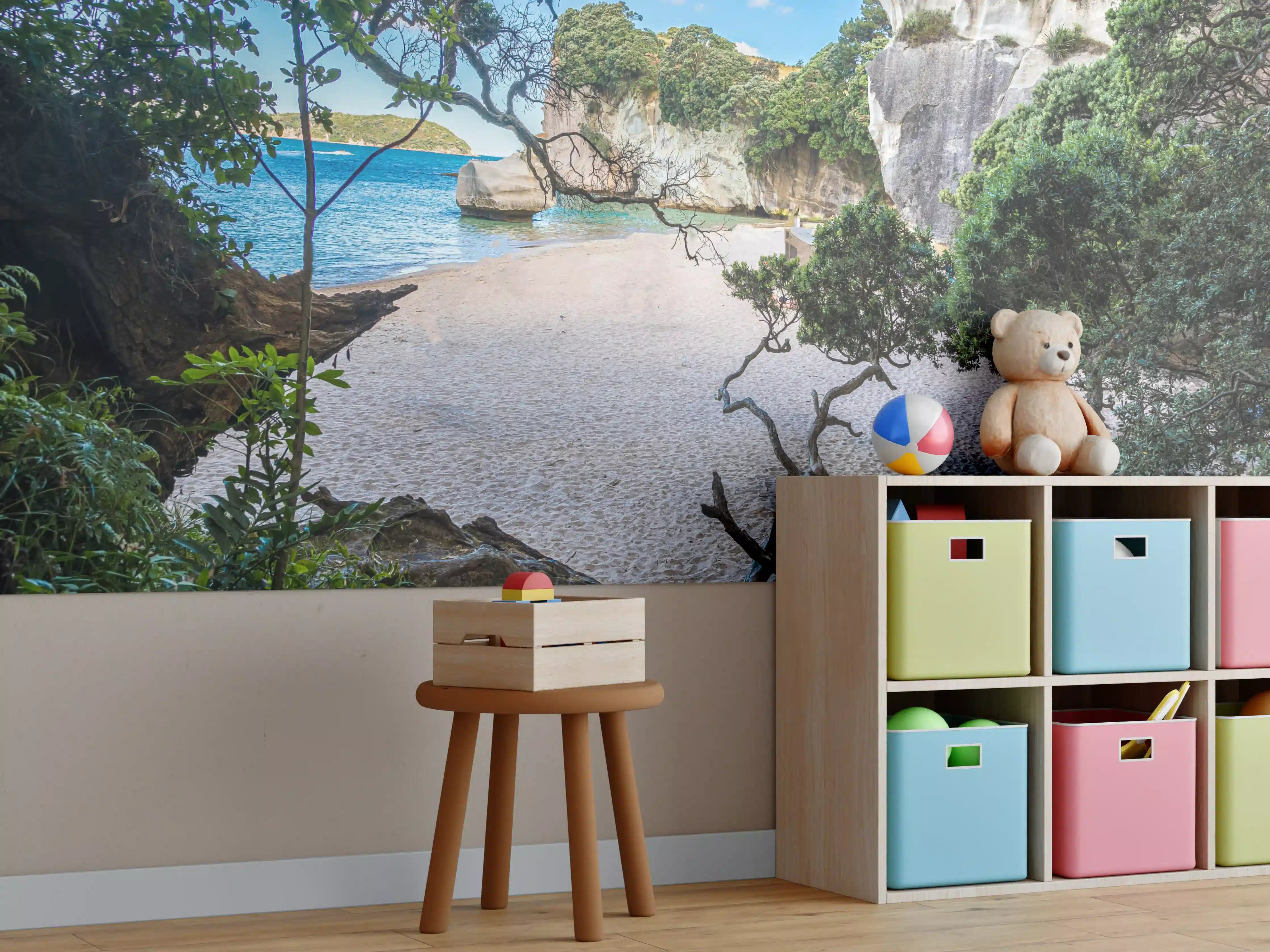Kinderzimmer Wandgestaltung - Cathedral Cove Paradiesstrand