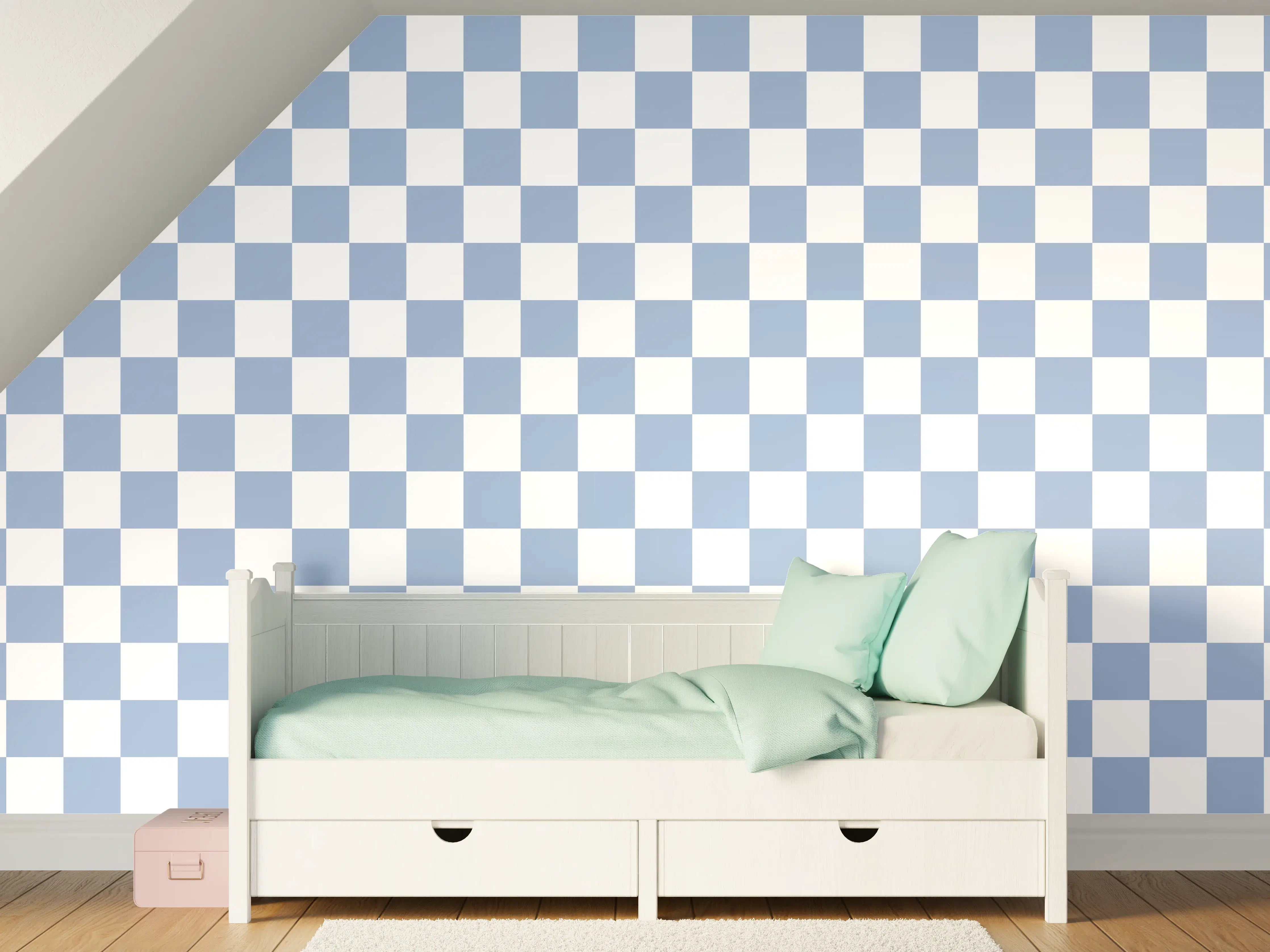 Kinderzimmer Wandgestaltung - Celestial Blau Wandkunst