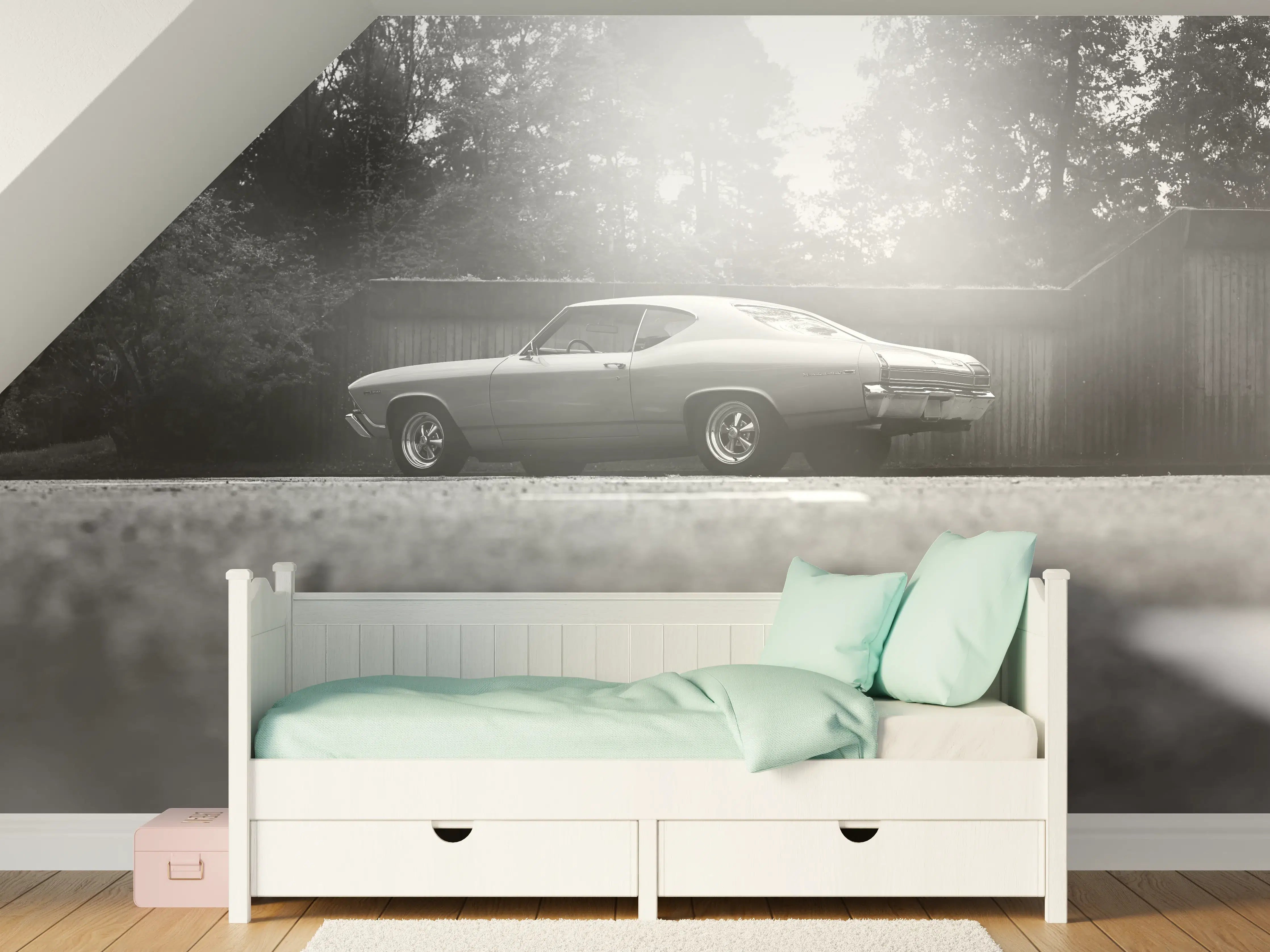 Kinderzimmer Wandgestaltung - Chevrolet Chevelle Malibu 1969