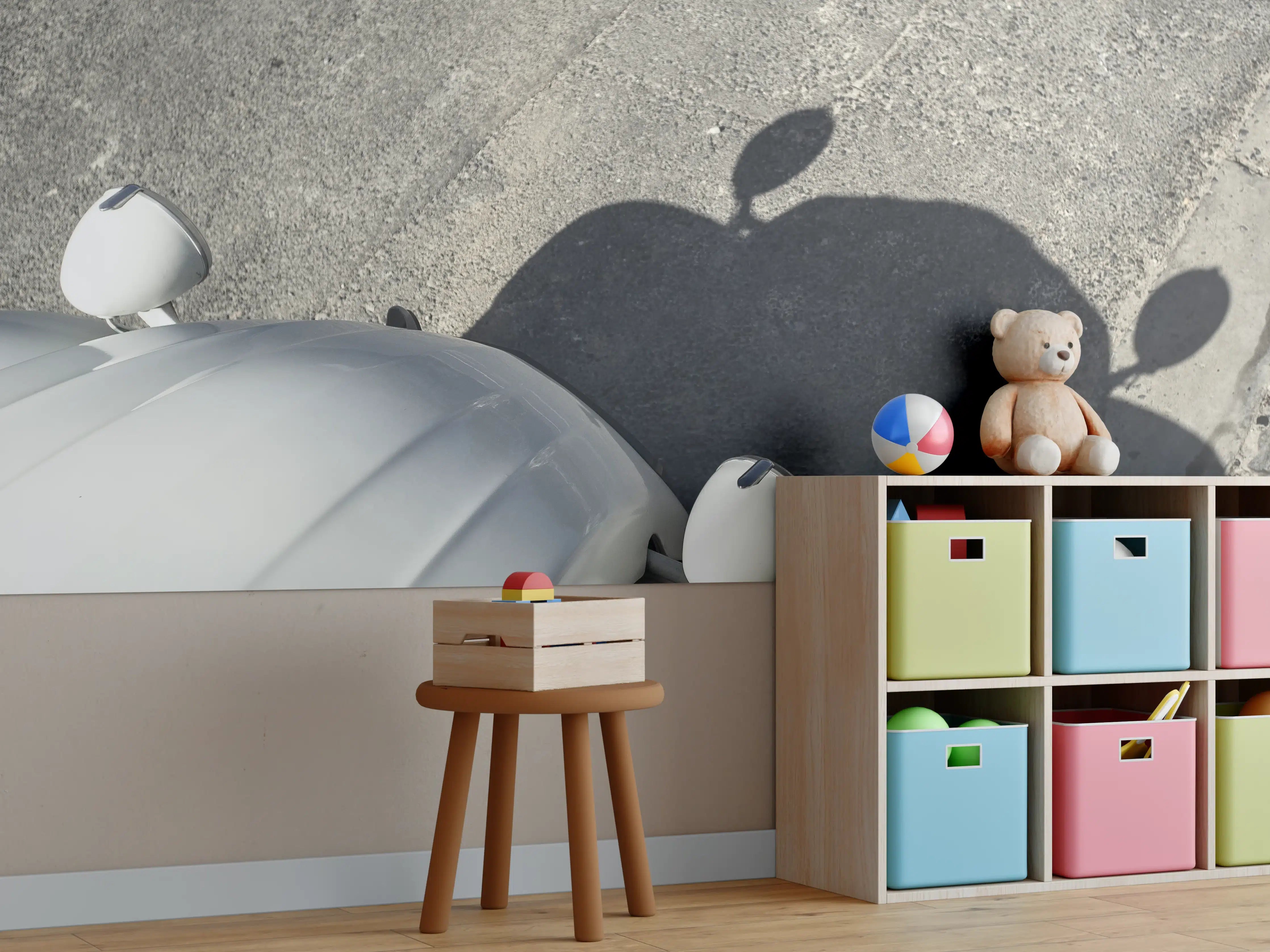 Kinderzimmer Wandgestaltung - Citroen 2cv