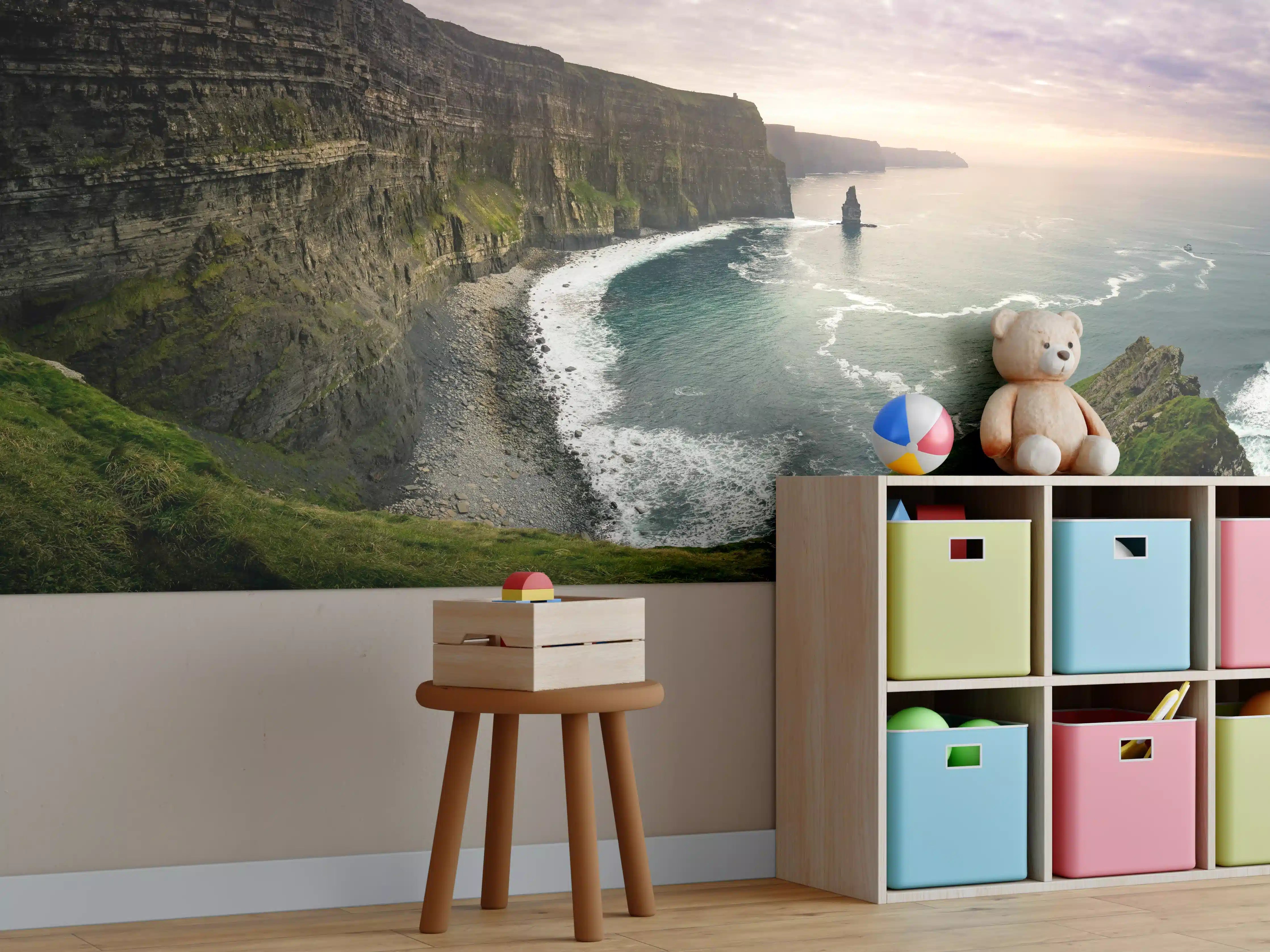 Kinderzimmer Wandgestaltung - Cliffs of Moher in Irland