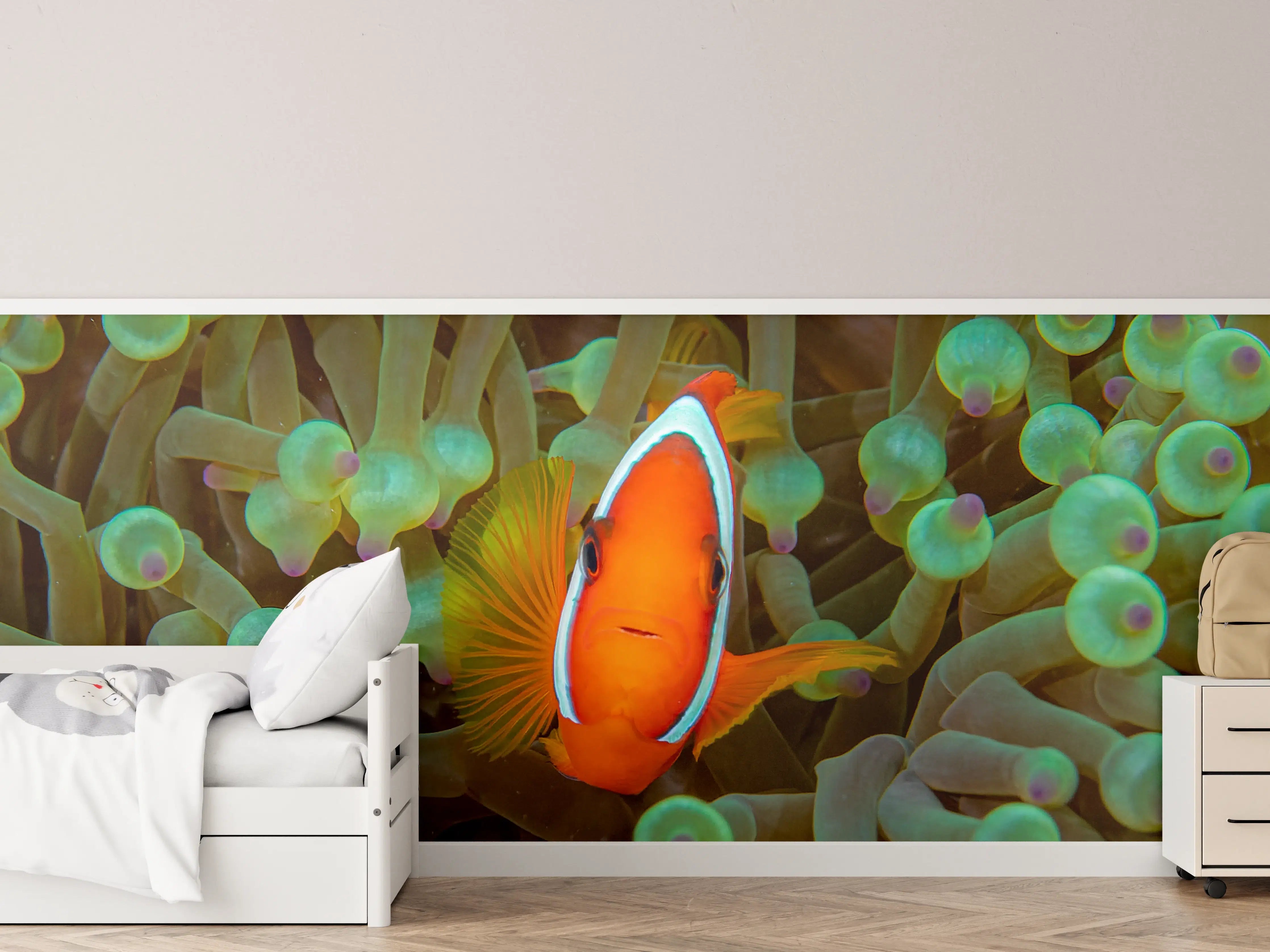 Kinderzimmer Wandgestaltung - Clownfisch - Unterwasserwelt