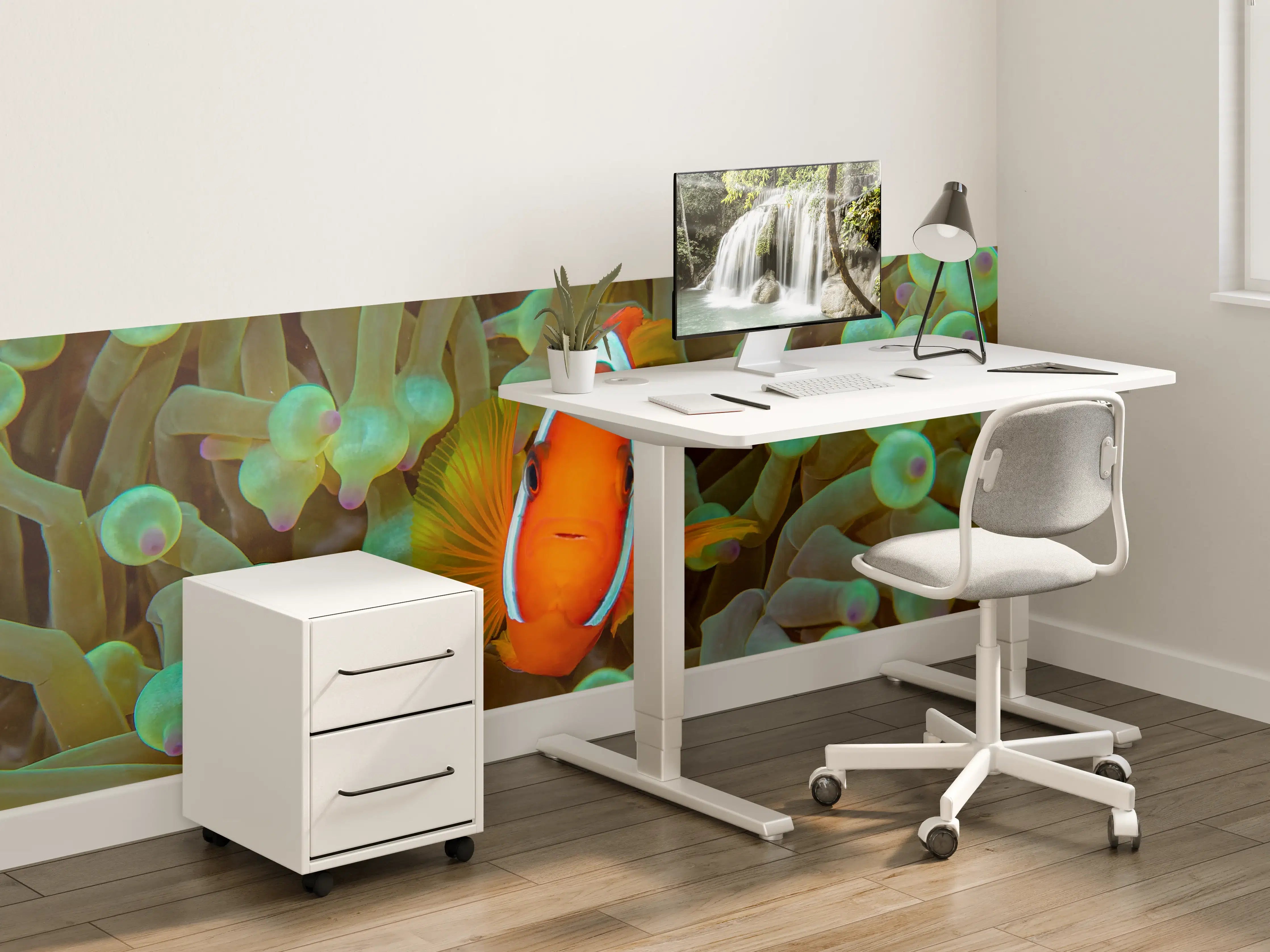 Kinderzimmer Wandgestaltung - Clownfisch - Unterwasserwelt