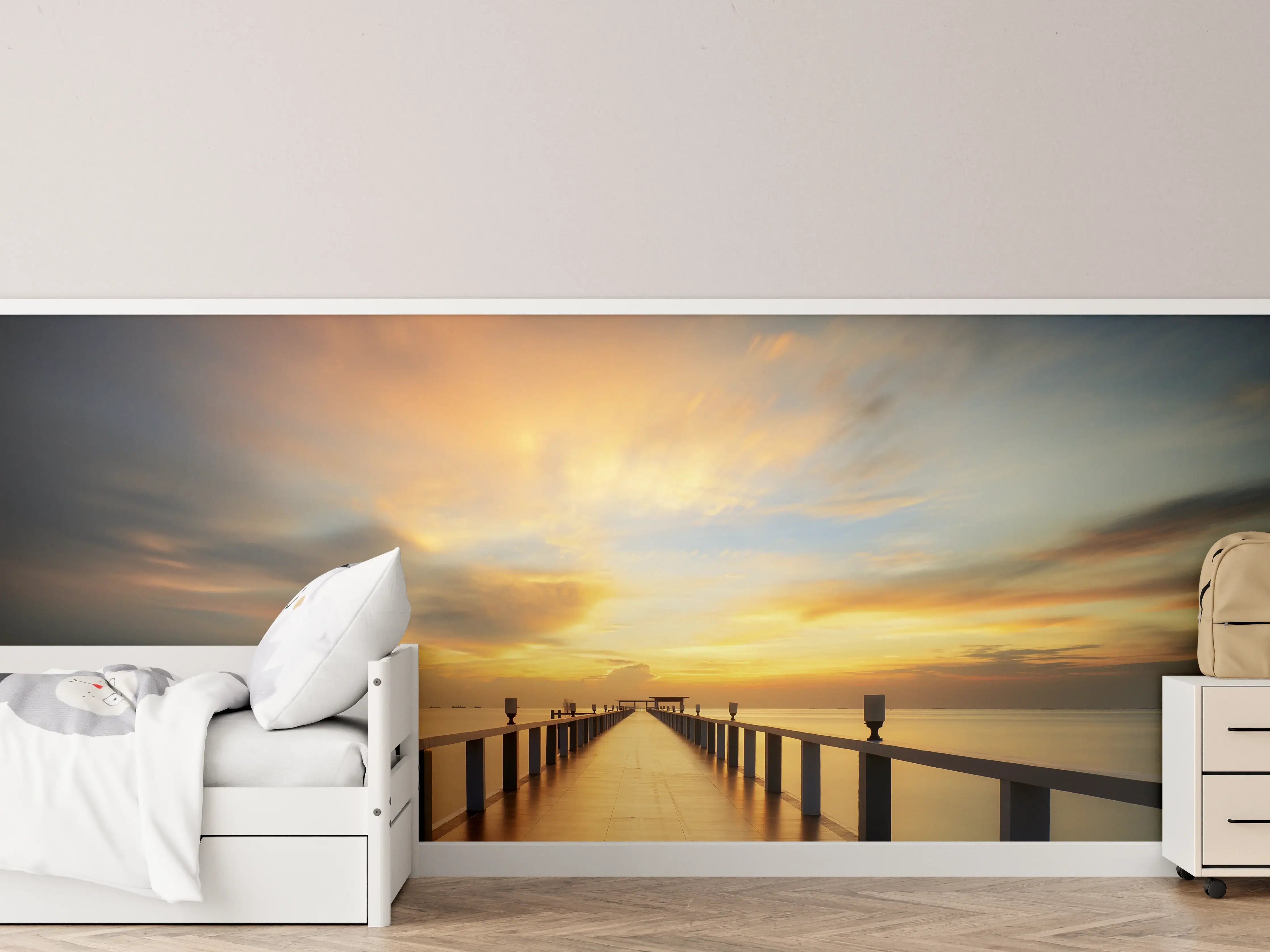 Kinderzimmer Wandgestaltung - Dämmerung am Kai
