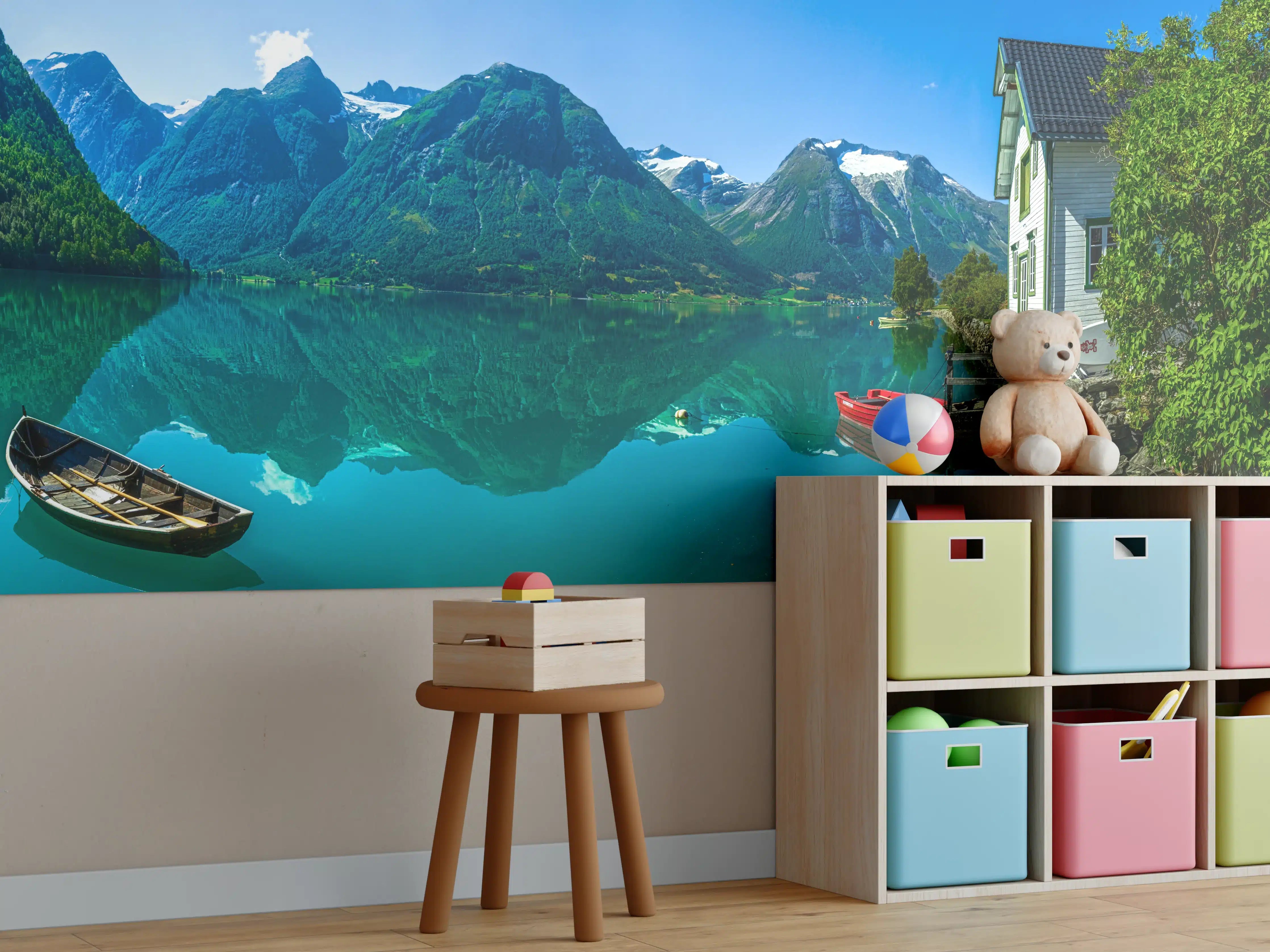 Kinderzimmer Wandgestaltung - Der Gletschersee
