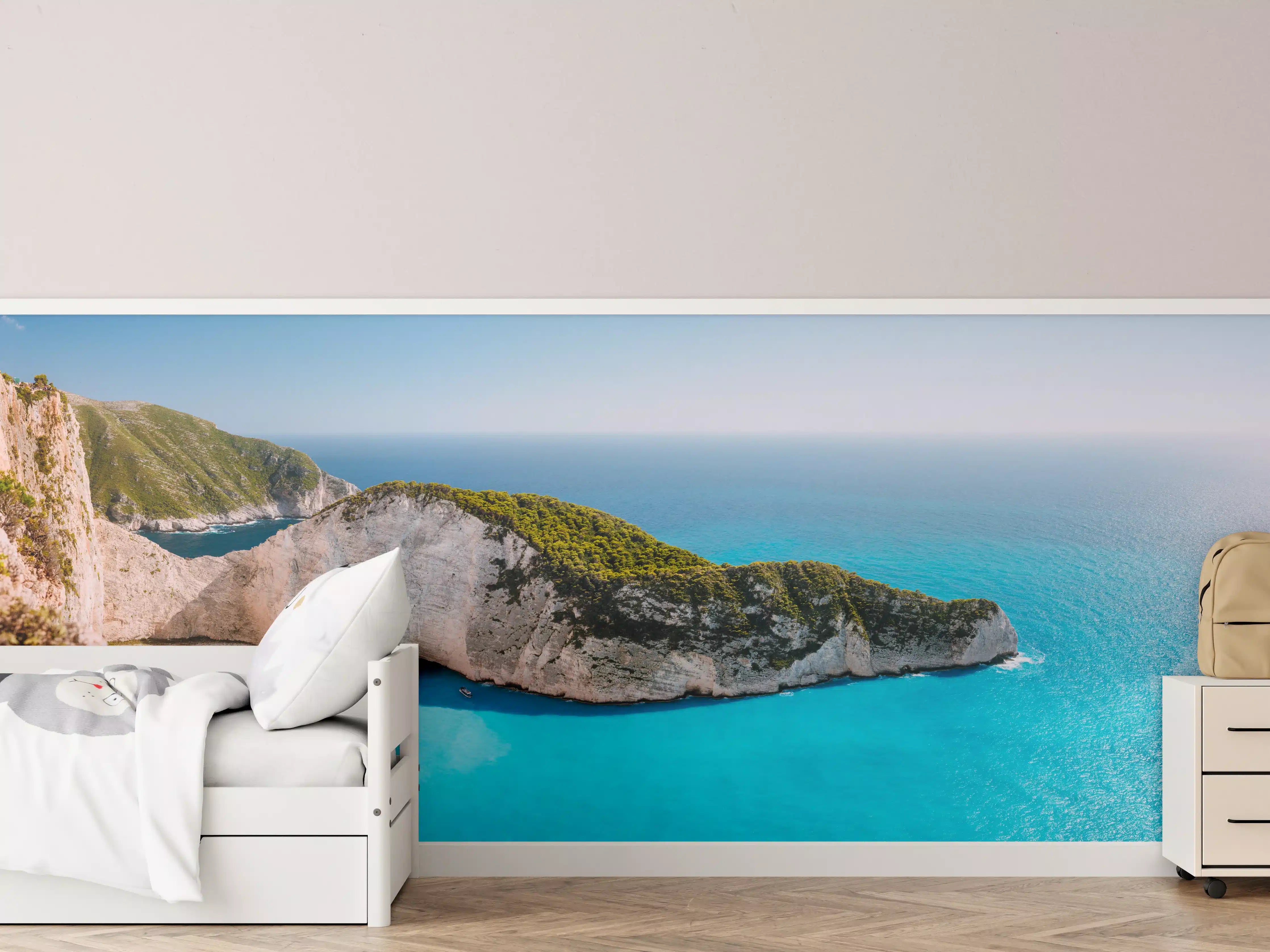 Kinderzimmer Wandgestaltung - Der Strand von Navagio - Griechenland