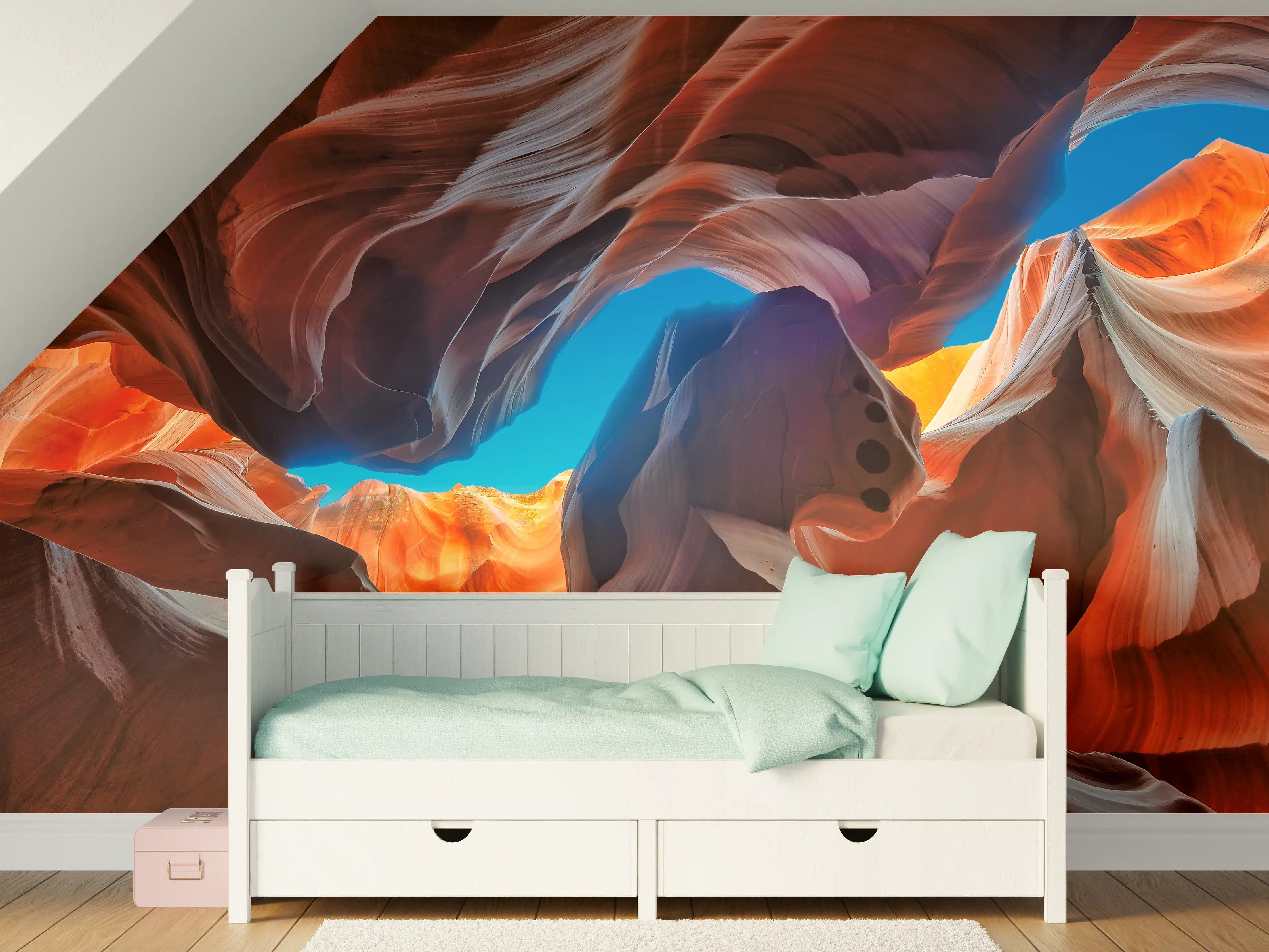 Kinderzimmer Wandgestaltung - Der magische Antelope Canyon