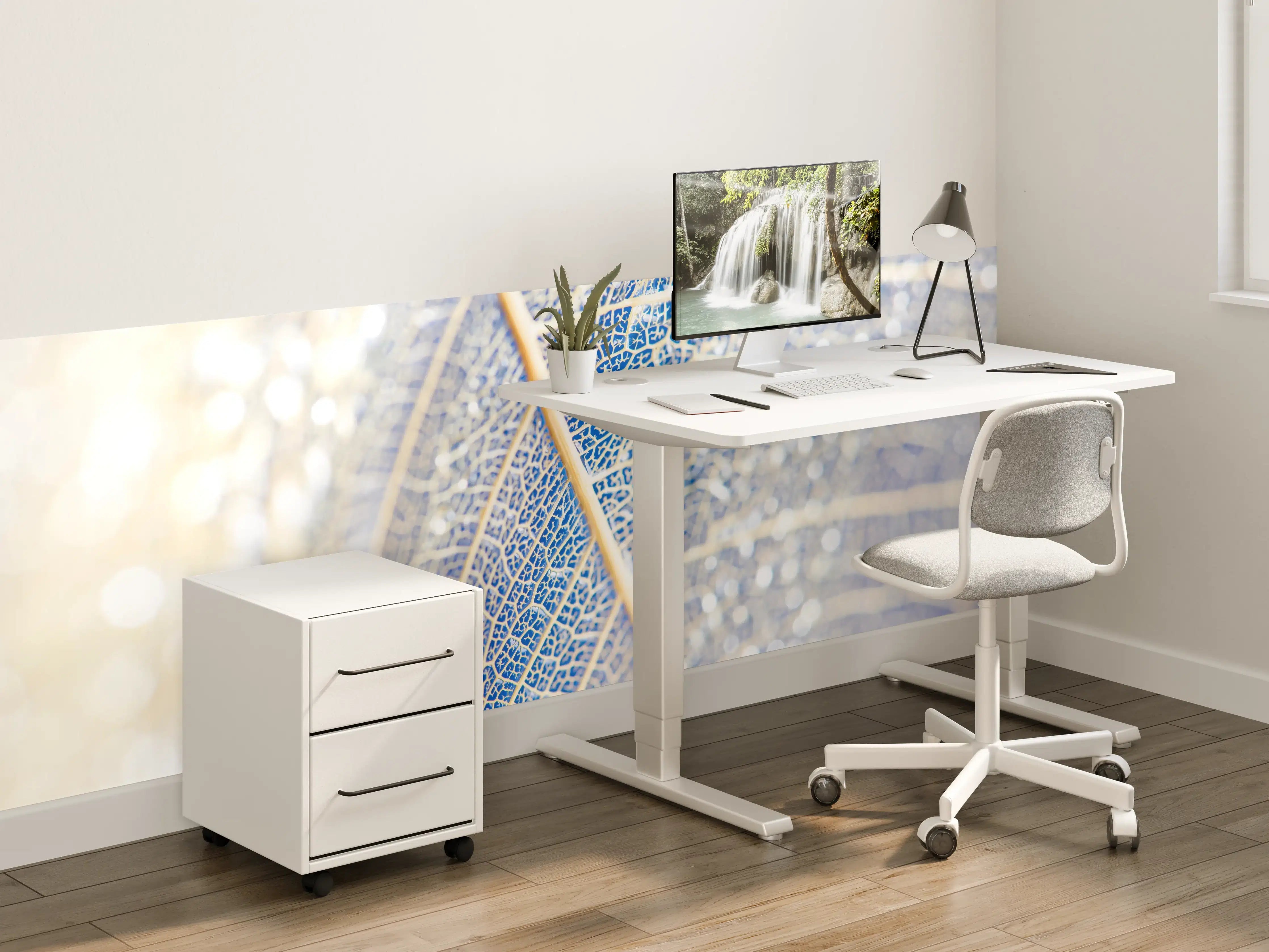 Kinderzimmer Wandgestaltung - Detaillierte Blattstruktur Makro