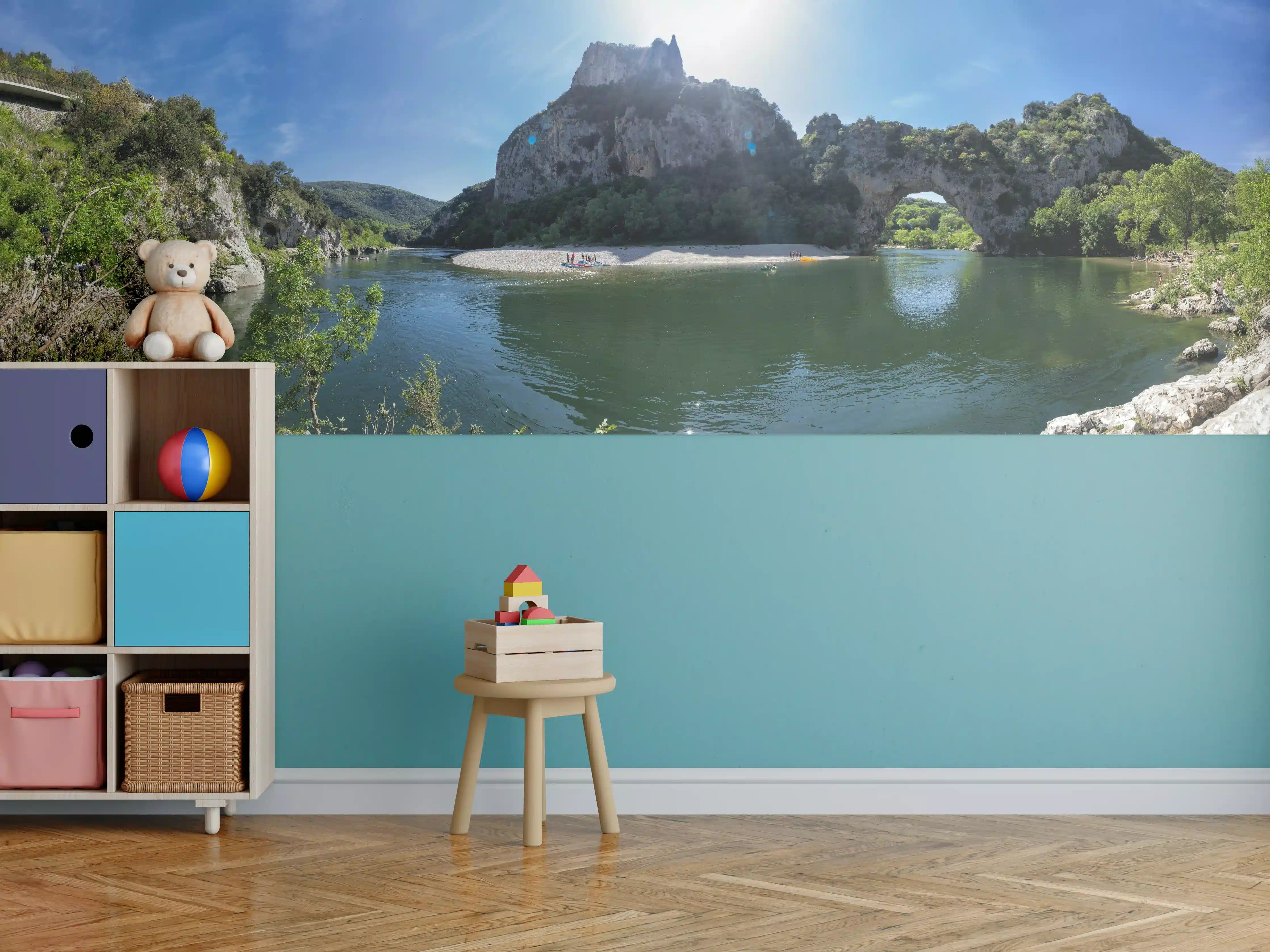 Kinderzimmer Wandgestaltung - Die Schluchten der Ardèche - Frankreich