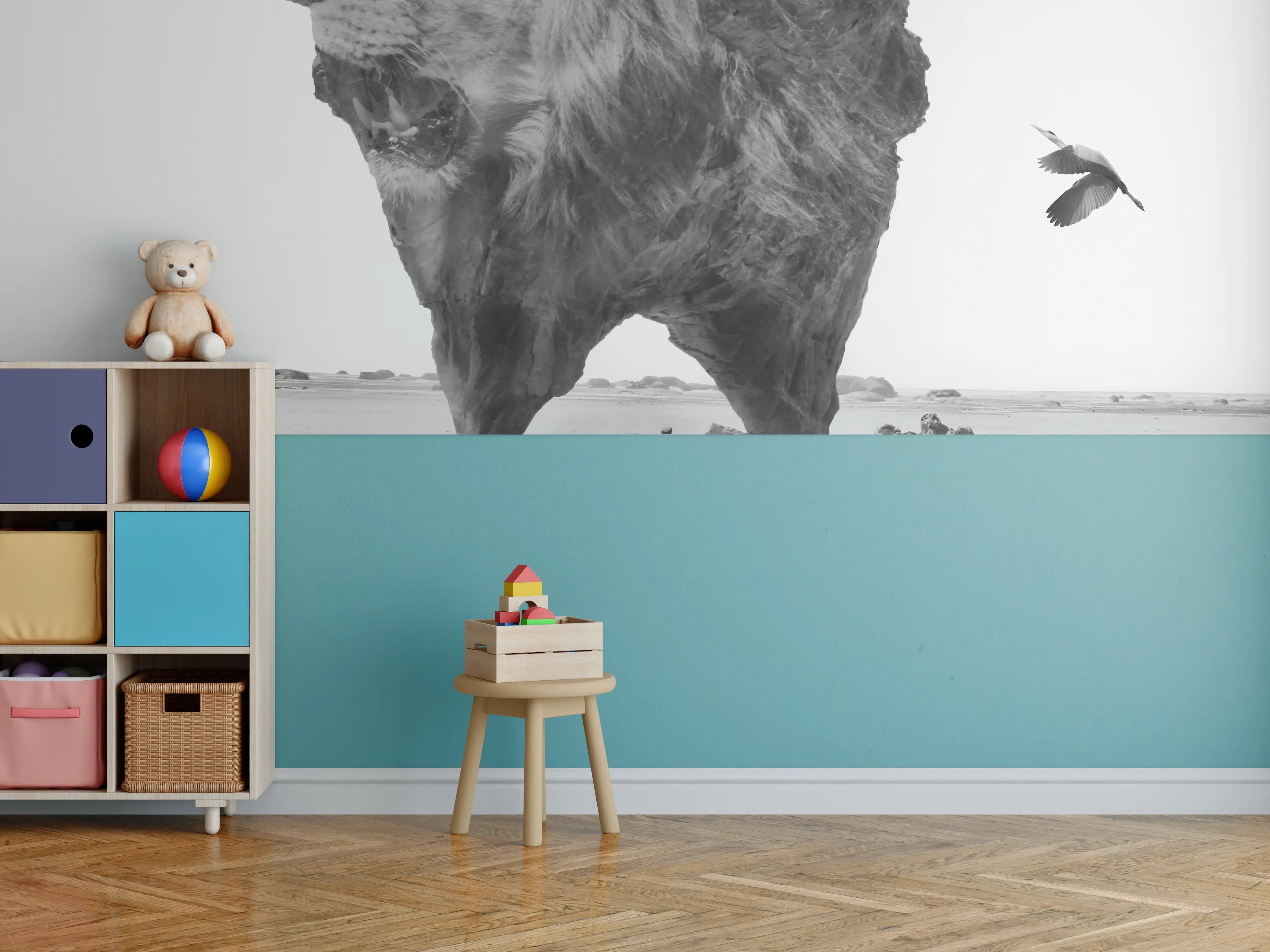 Kinderzimmer Wandgestaltung - Digitalkunst - Löwe