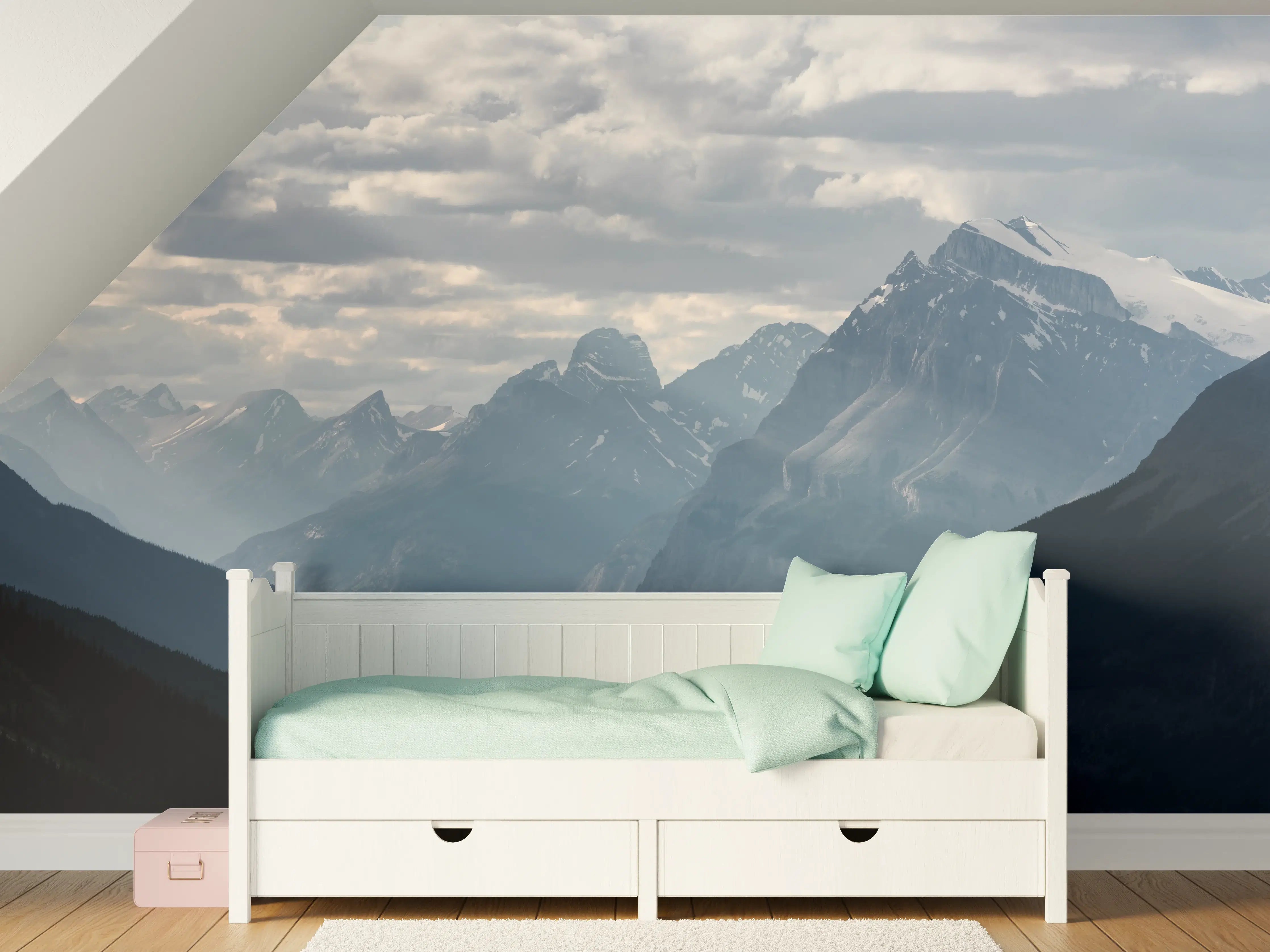 Kinderzimmer Wandgestaltung - Dramatische Landschaft entlang der Icefields Park