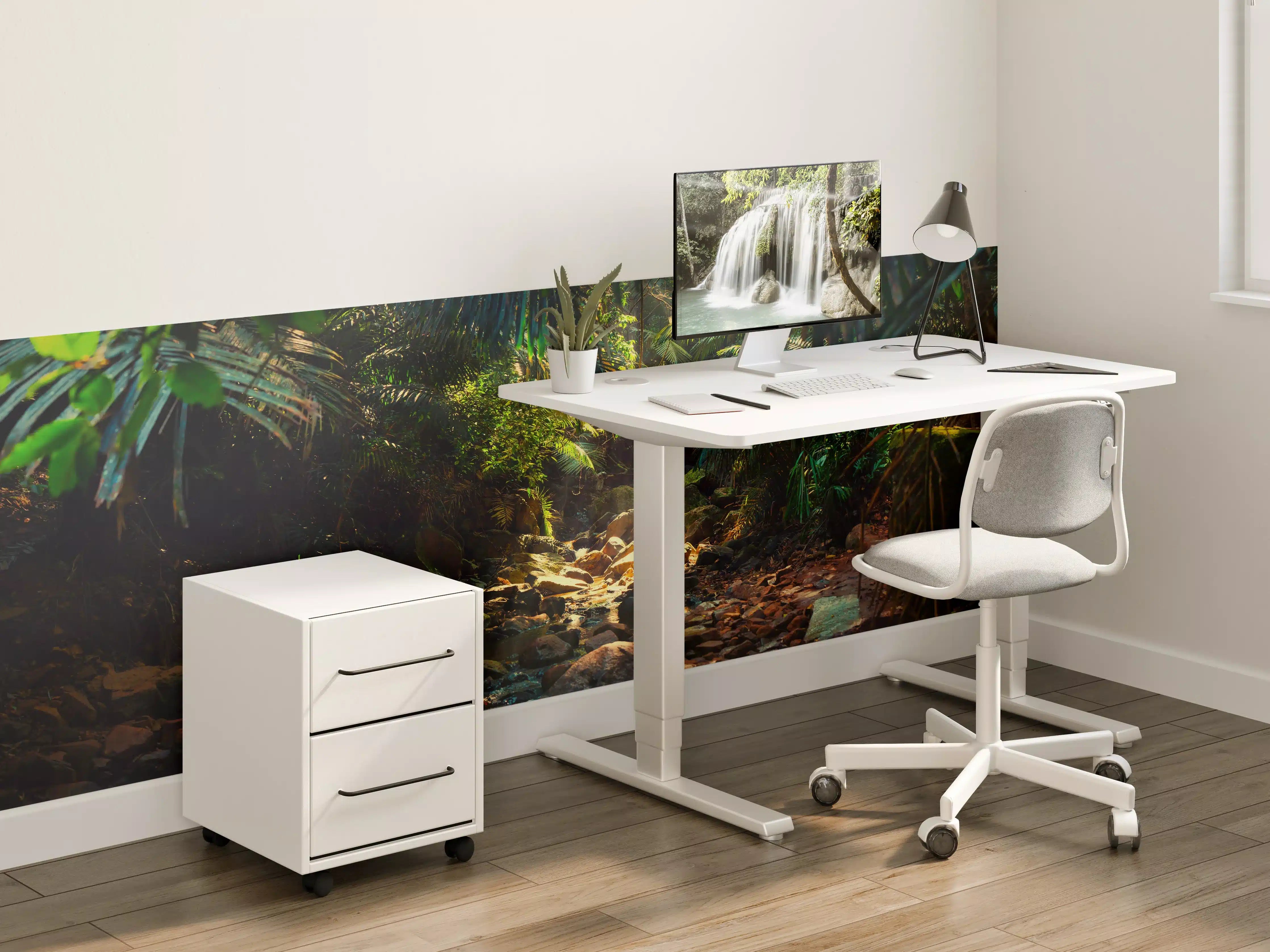 Kinderzimmer Wandgestaltung - Dschungel mit Wasserlauf