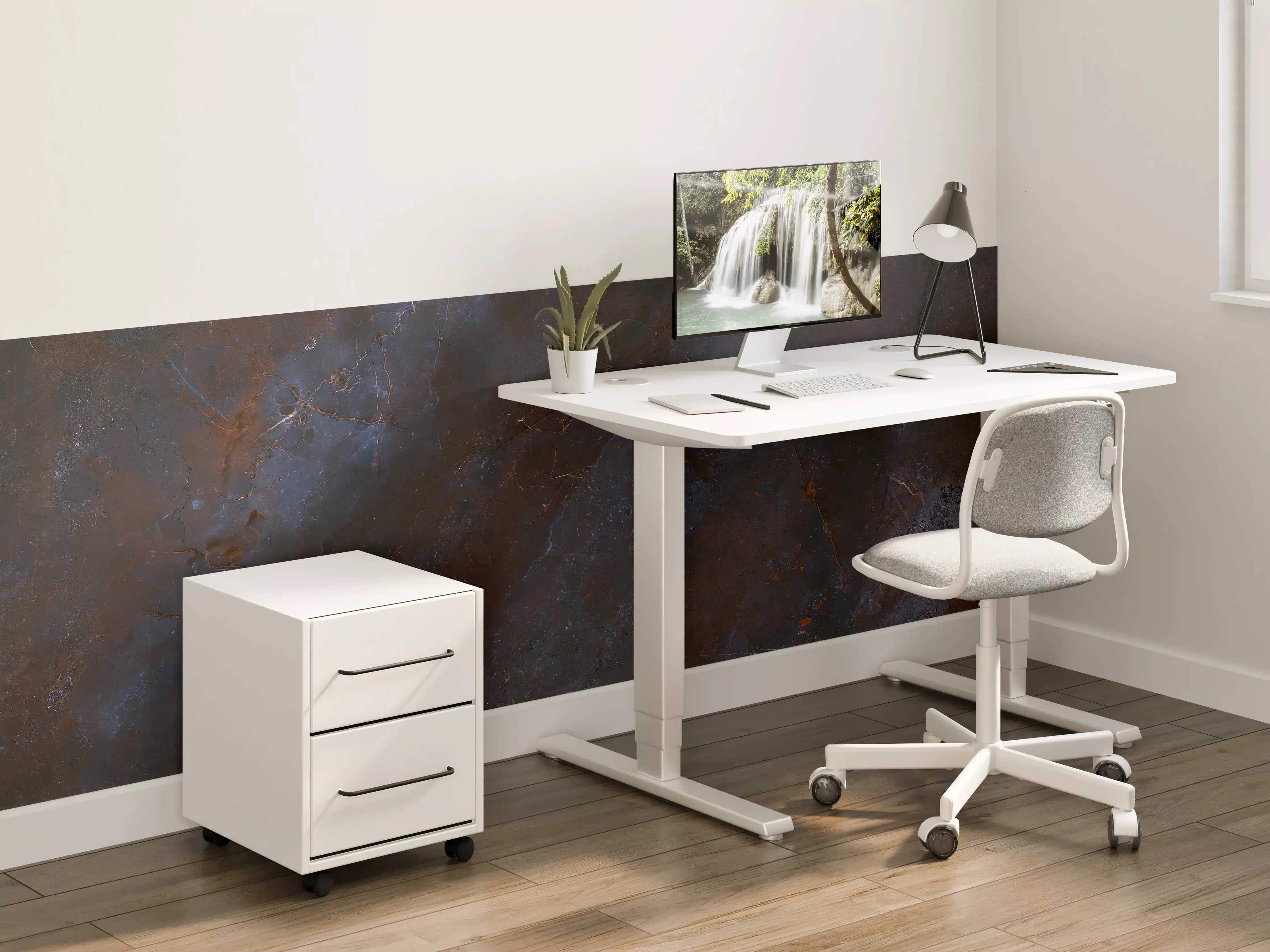 Kinderzimmer Wandgestaltung - Dunkelblauer schwarzer Schiefermarmor