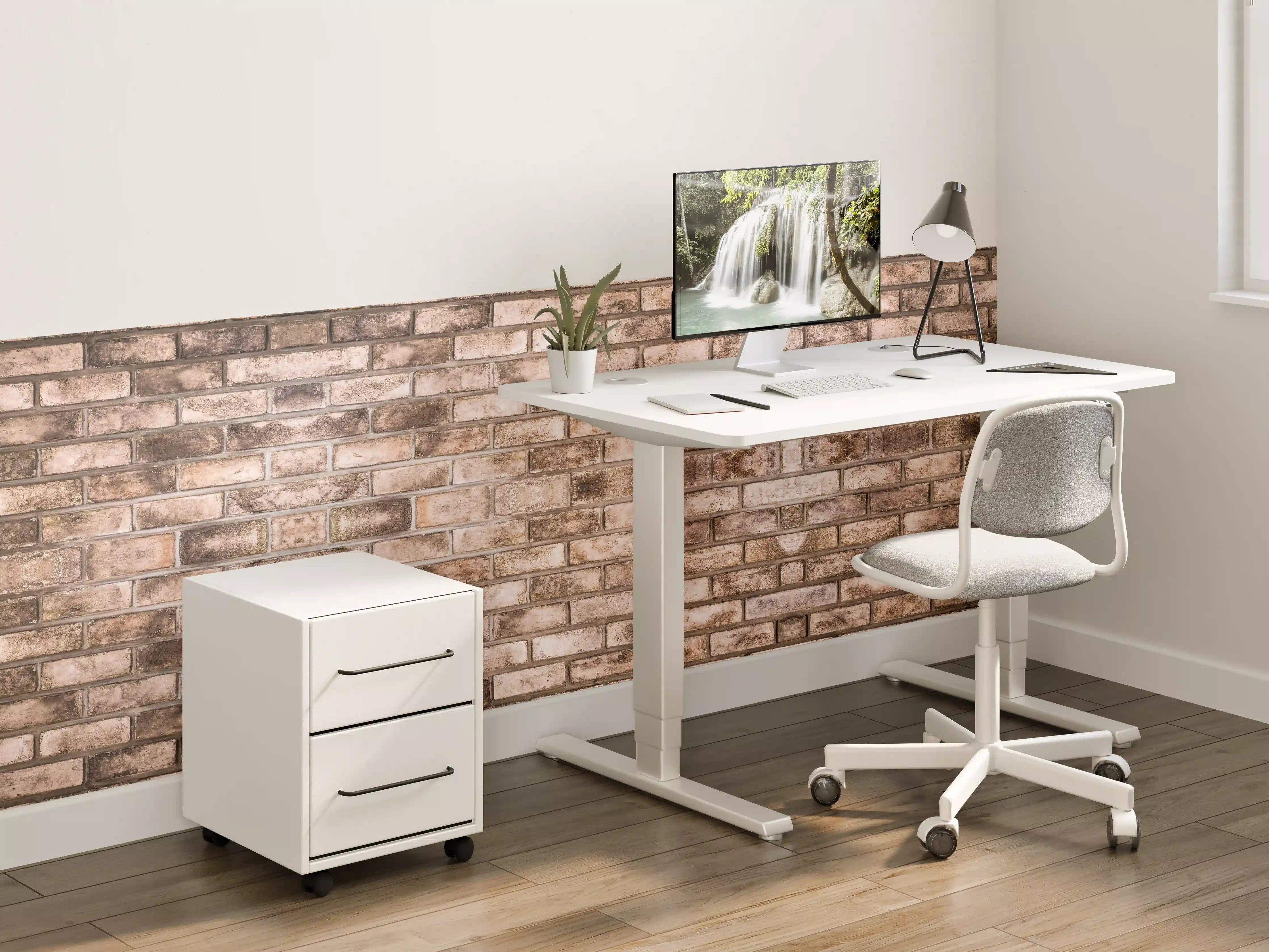 Kinderzimmer Wandgestaltung - Dunkelbraune Steinmauer