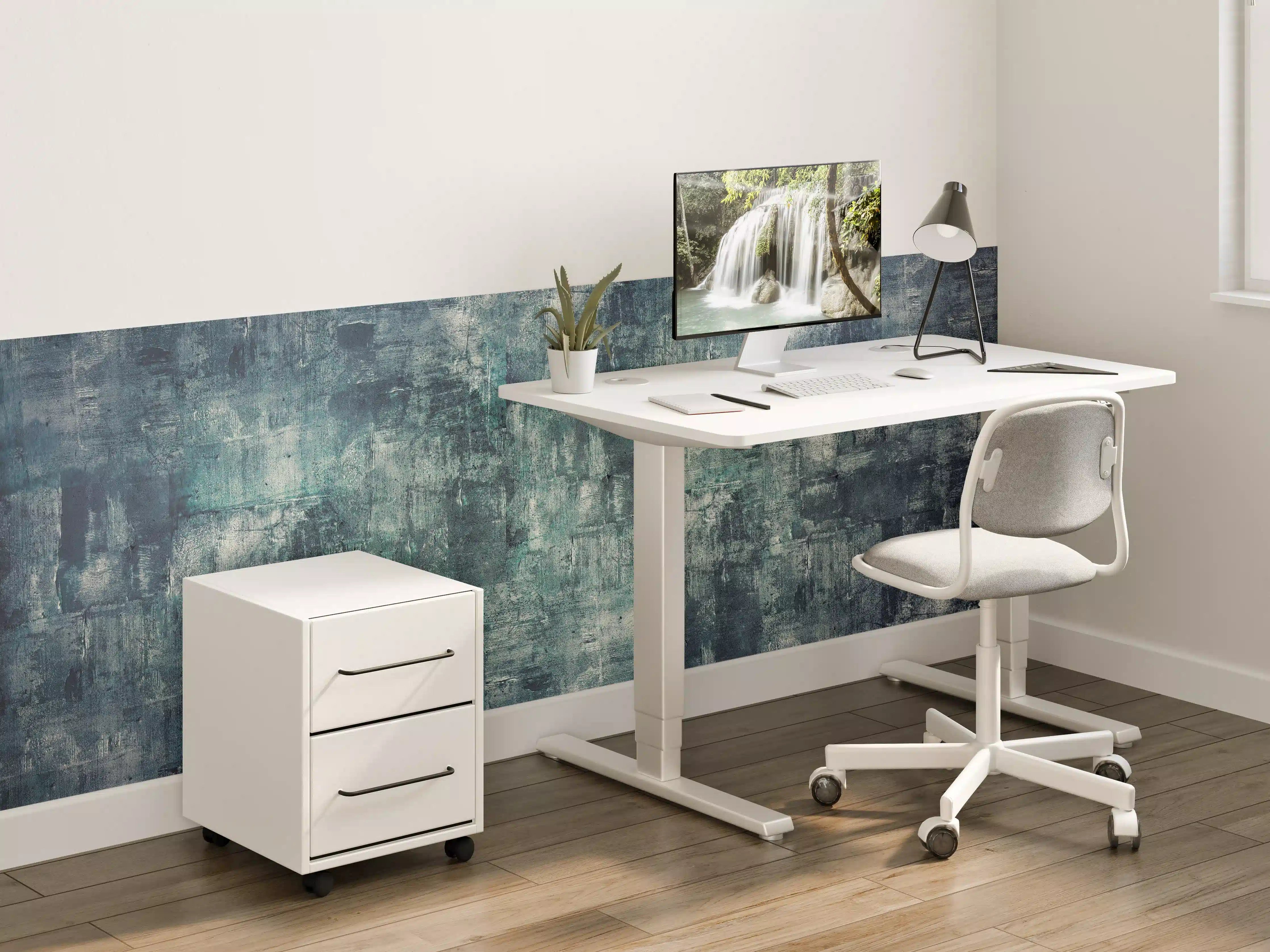 Kinderzimmer Wandgestaltung - Dunkler Öl-Farb Betonlook