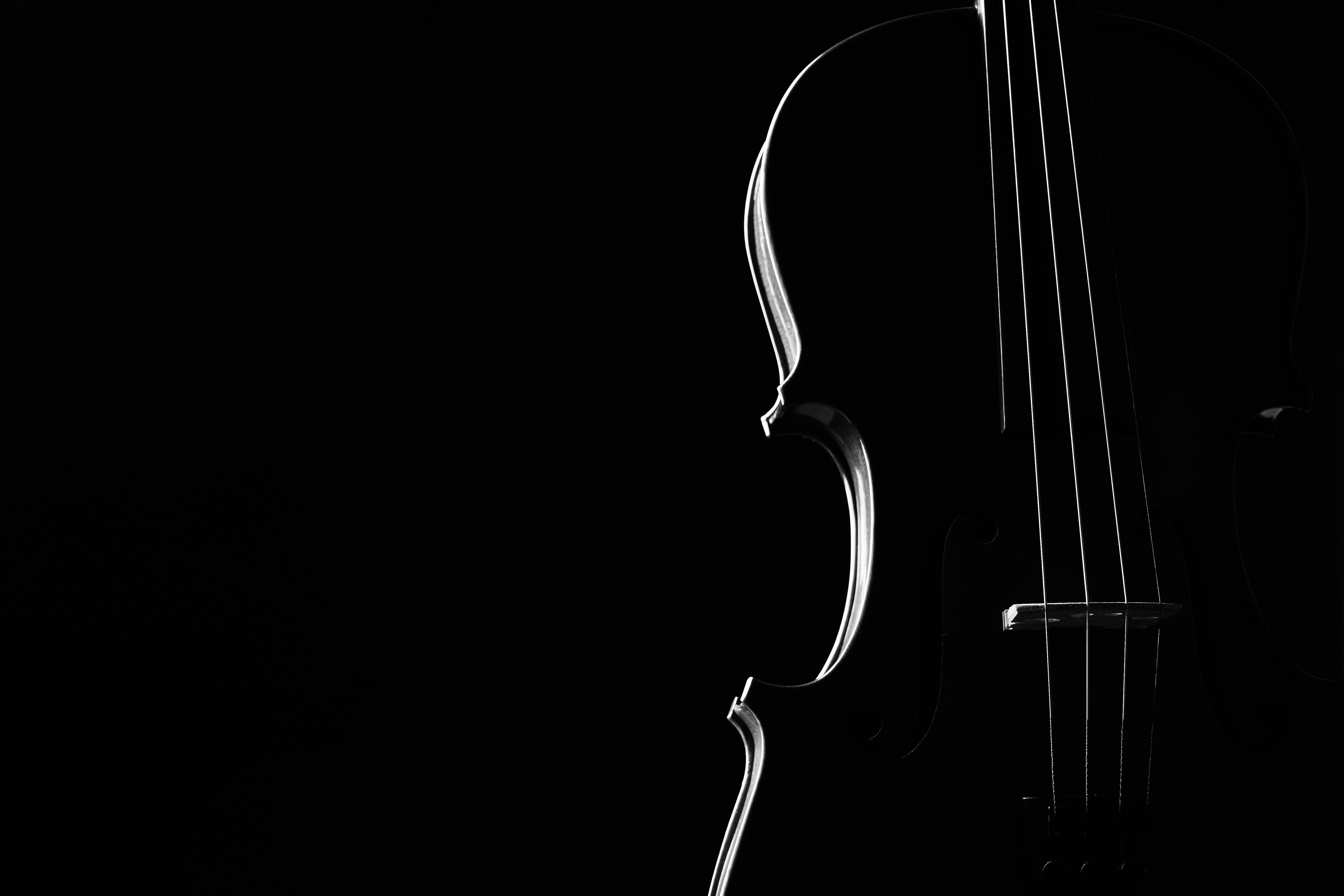 Kinderzimmer Wandgestaltung-Dunkles Bild einer Violine