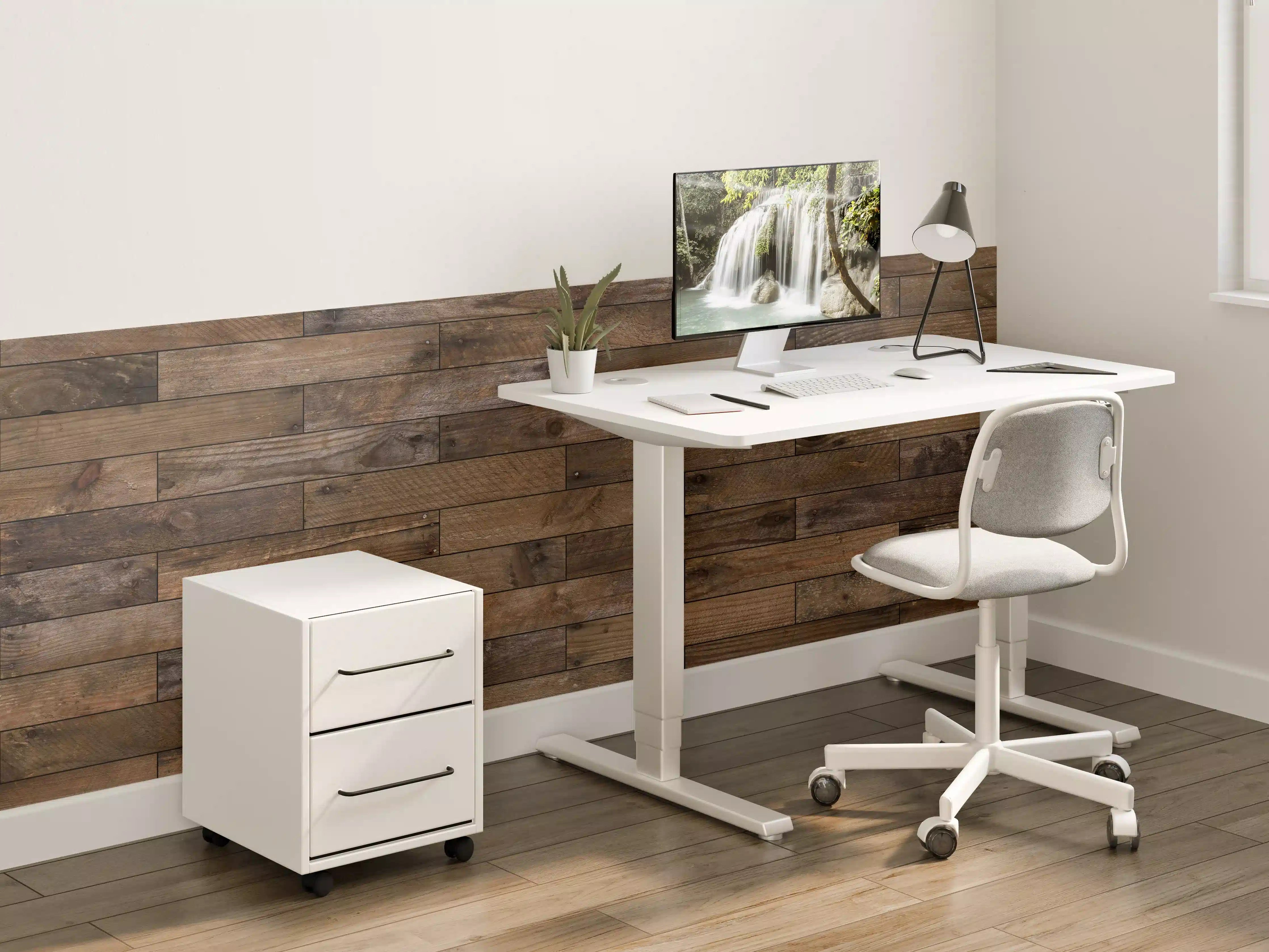 Kinderzimmer Wandgestaltung - Dunkles Holzmuster