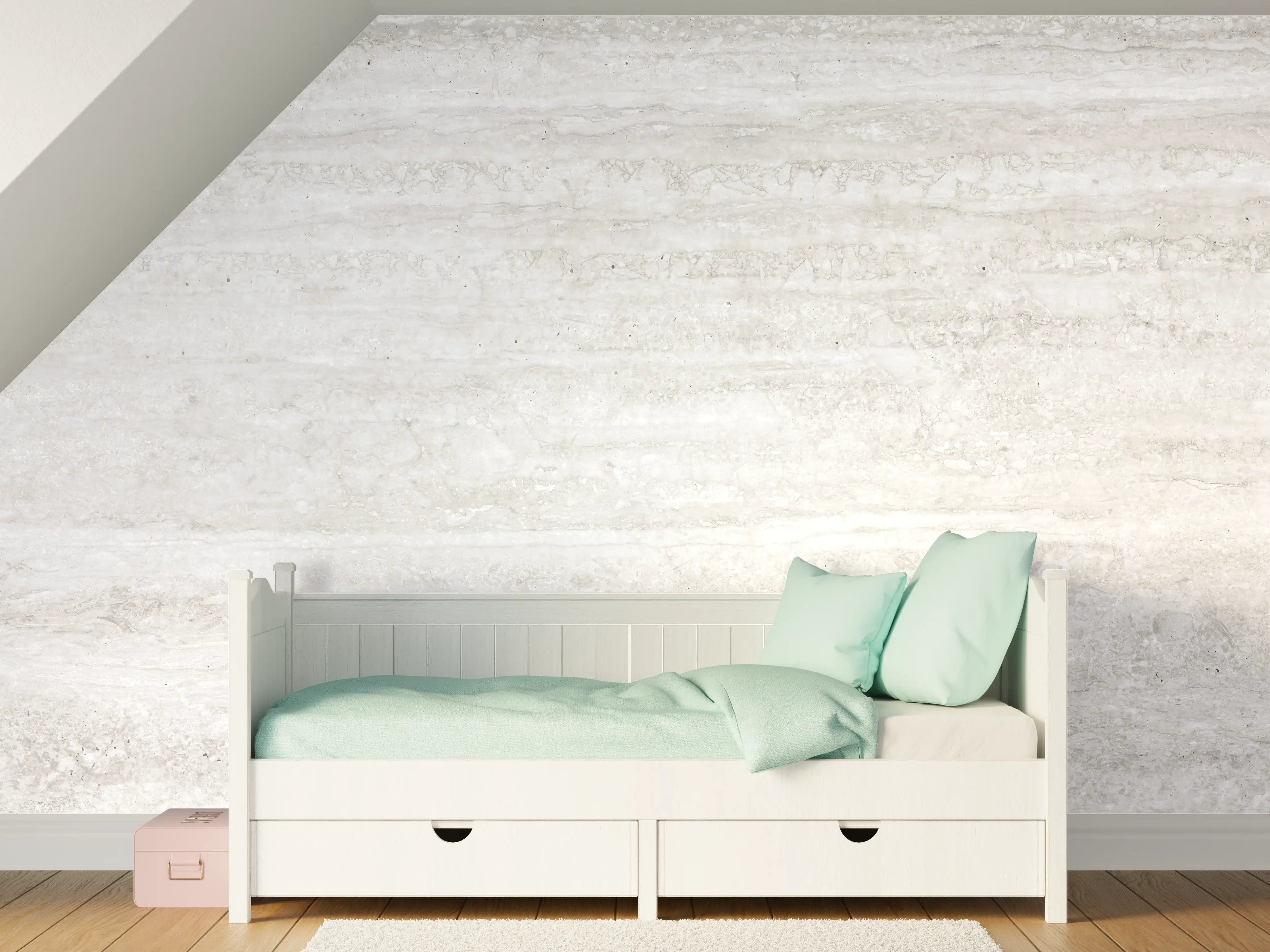 Kinderzimmer Wandgestaltung - Edler Kalksteinmarmor