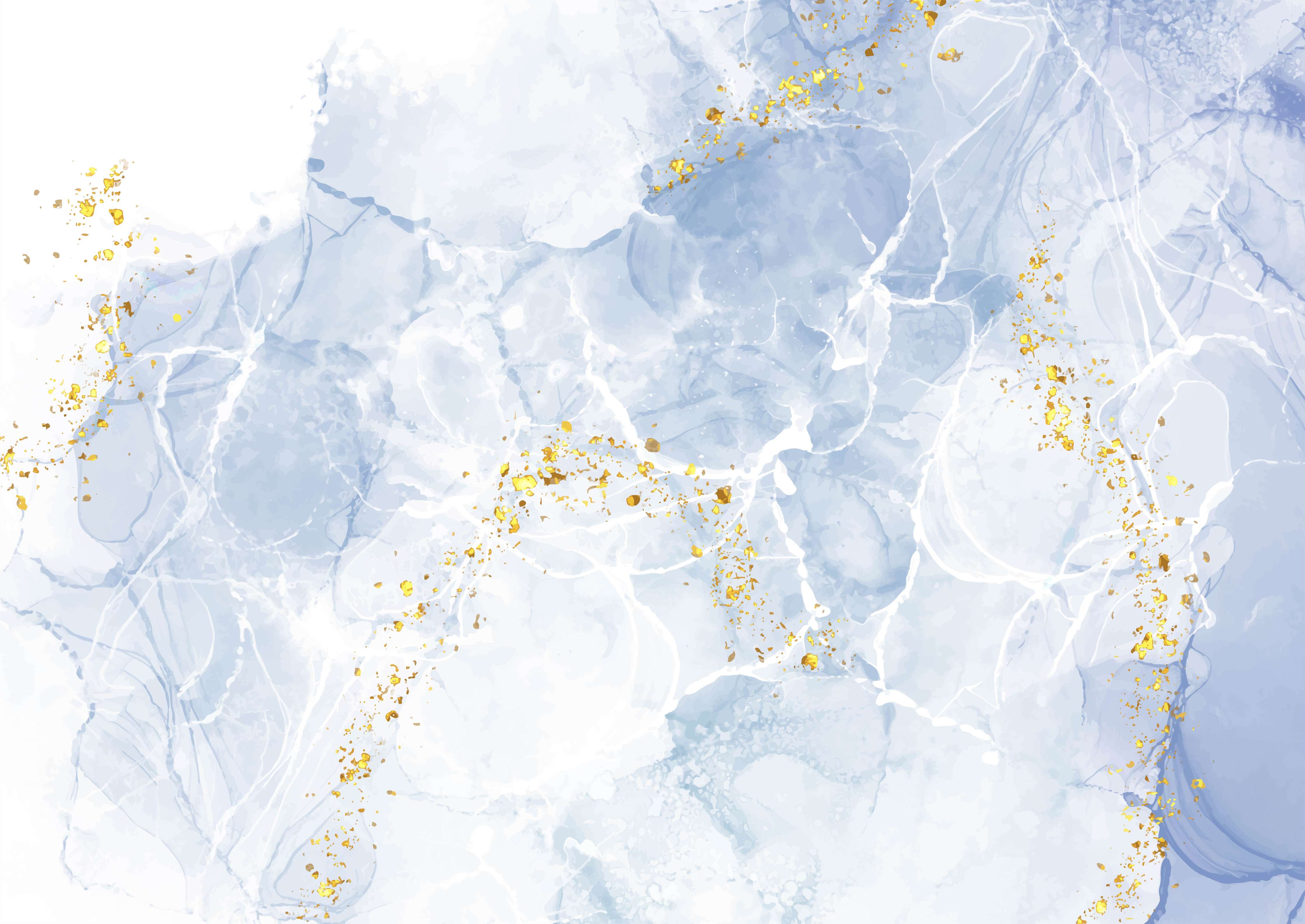 Kinderzimmer Wandgestaltung-Eisiges Blau mit Goldakzenten