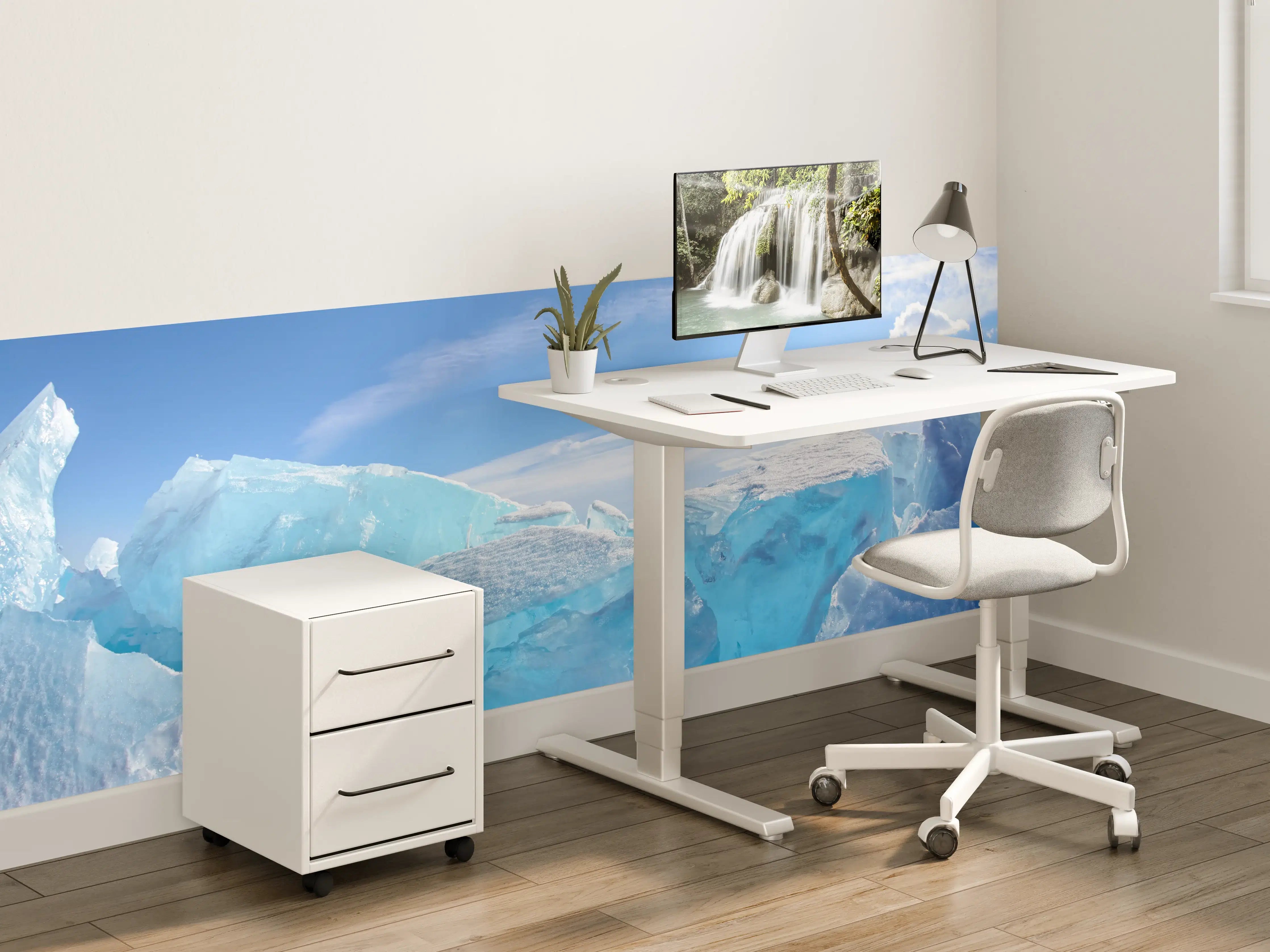 Kinderzimmer Wandgestaltung - Eisriff am Baikalsee