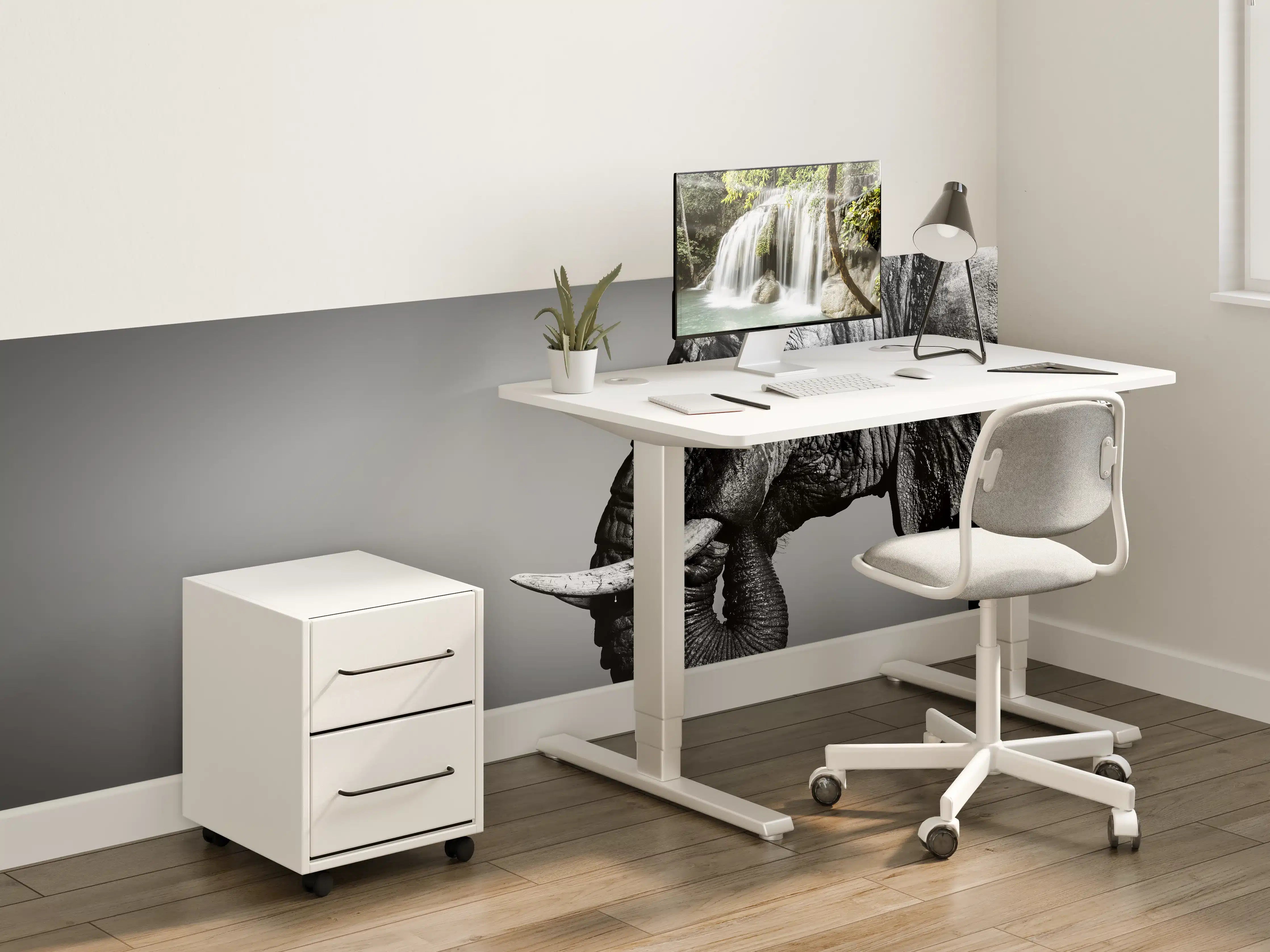 Kinderzimmer Wandgestaltung - Elefanten Portrait