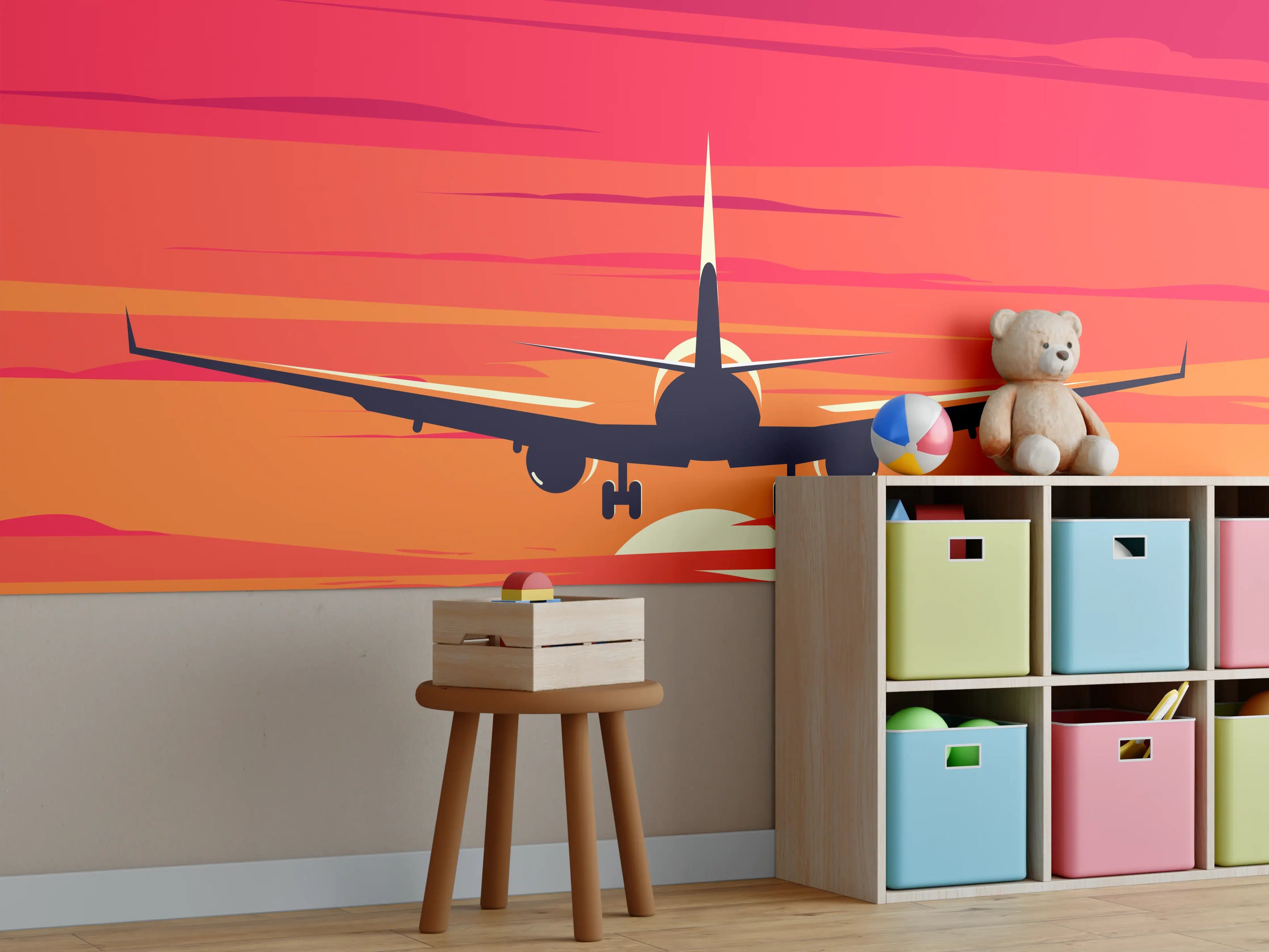 Kinderzimmer Wandgestaltung - Elegant Sunset Landing