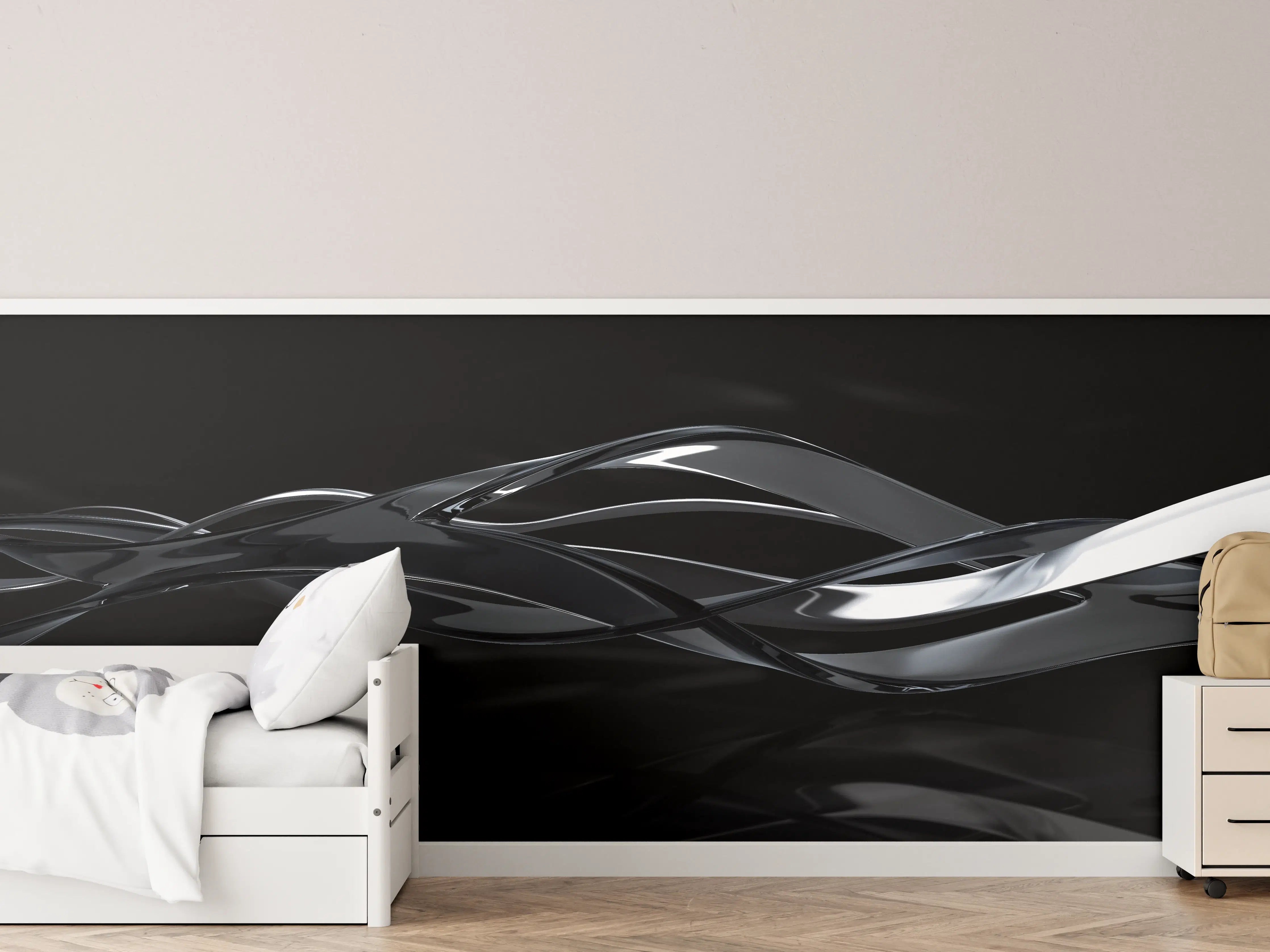 Kinderzimmer Wandgestaltung - Elegant fließende Bewegung