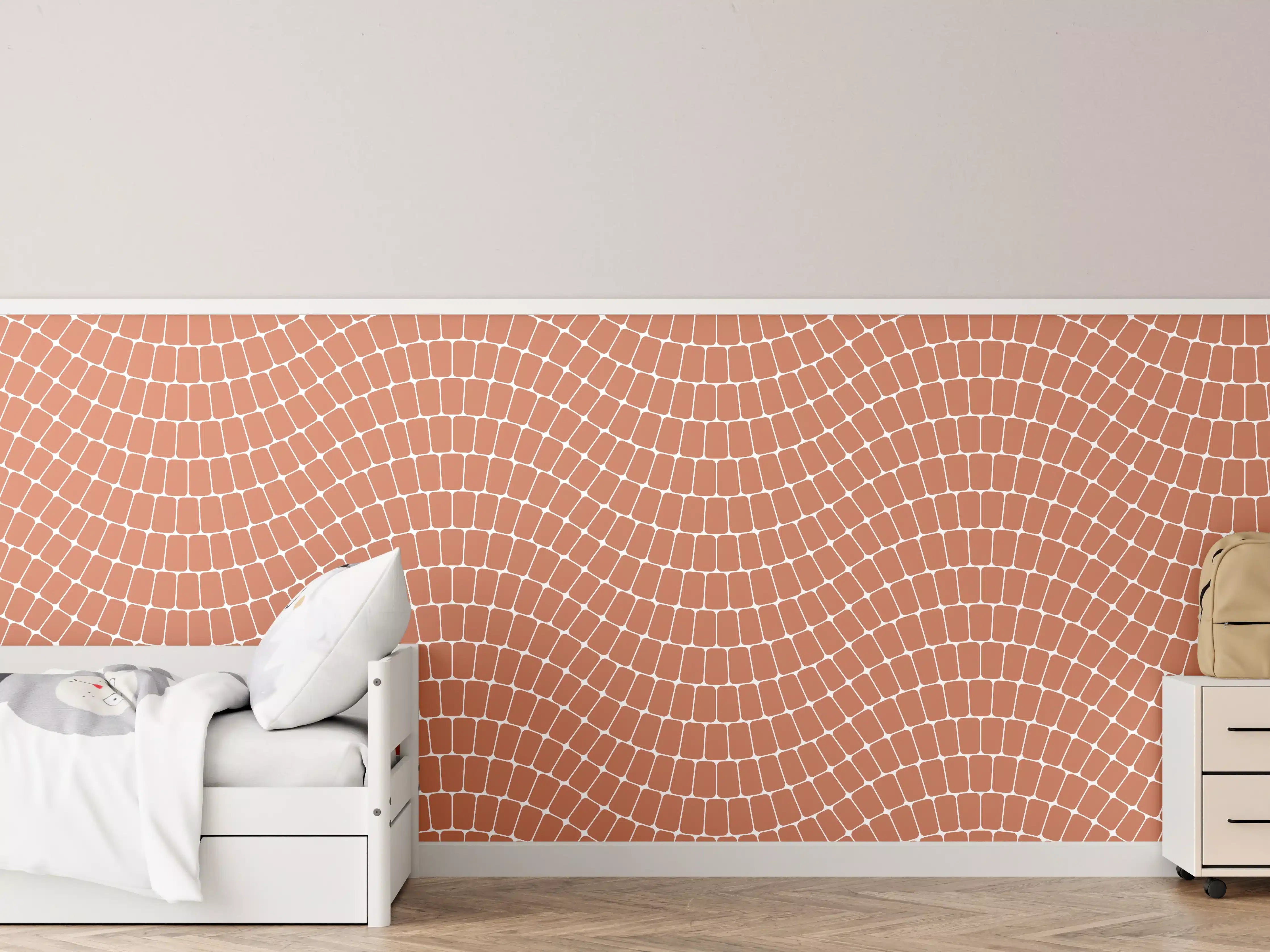 Kinderzimmer Wandgestaltung - Elegante Weiße Marmor-Textur mit zarten Graunuancen