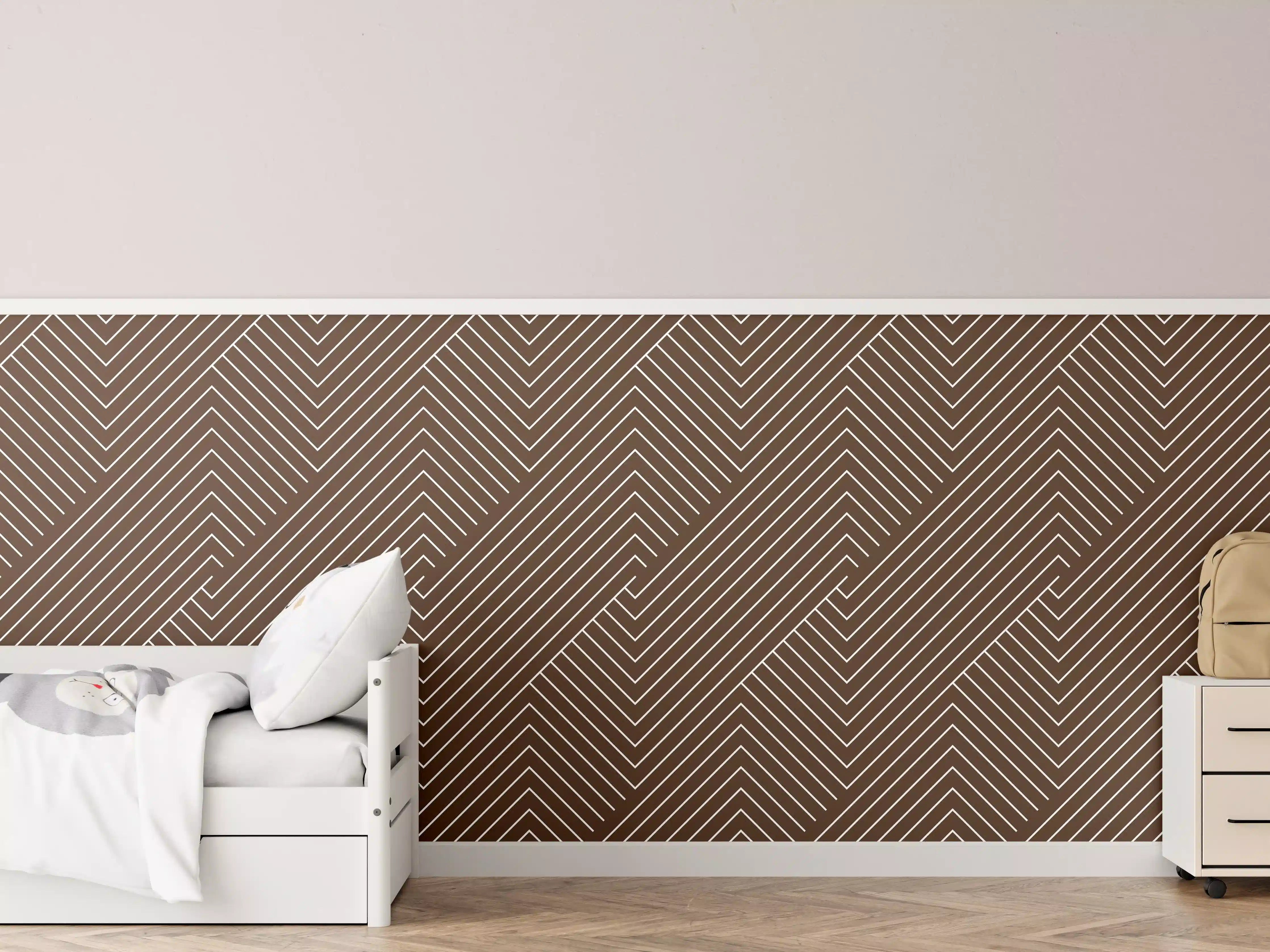 Kinderzimmer Wandgestaltung - Elegante geometrische Kaffeetafel
