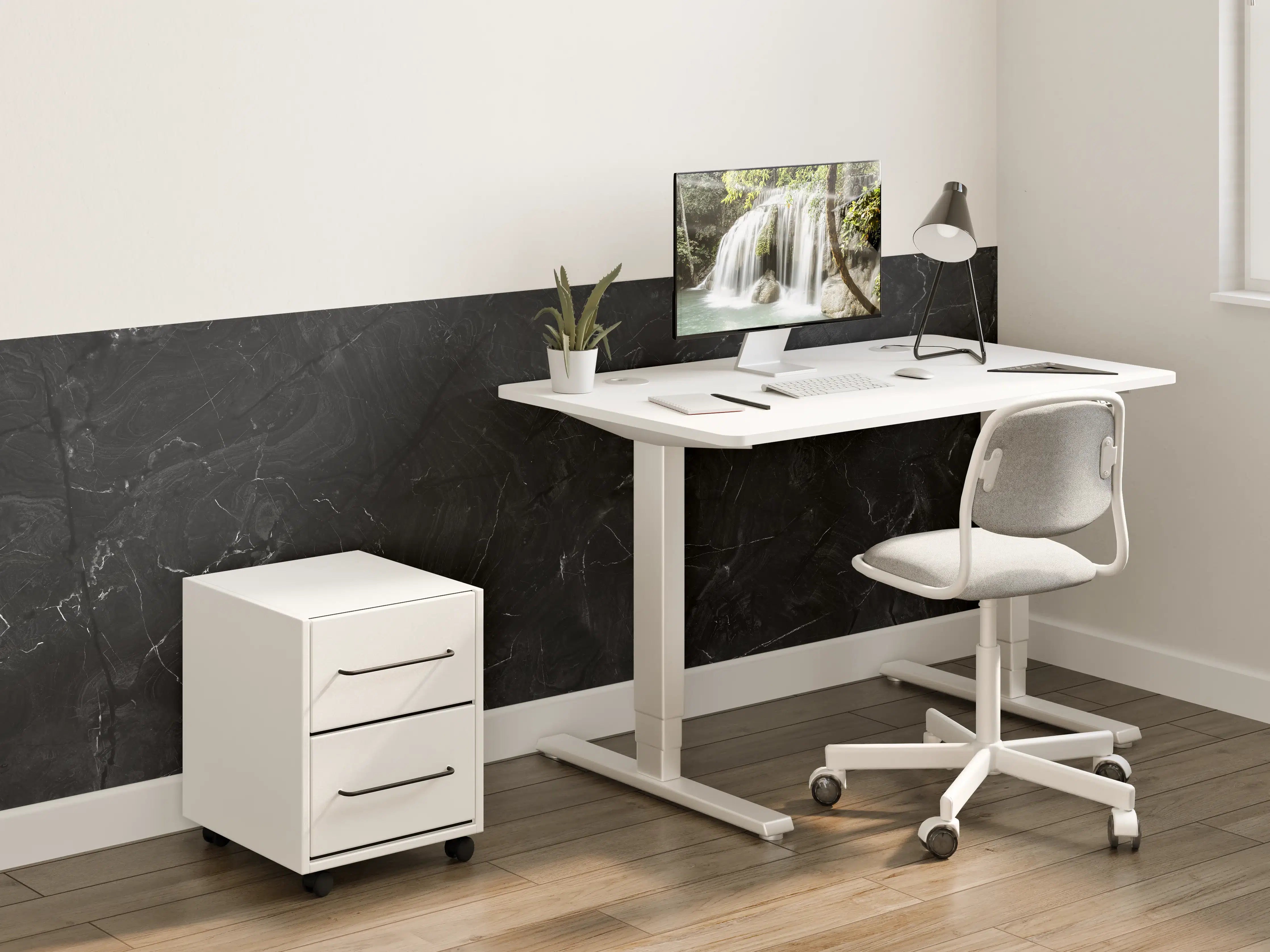 Kinderzimmer Wandgestaltung - Eleganter schwarzer Marmor