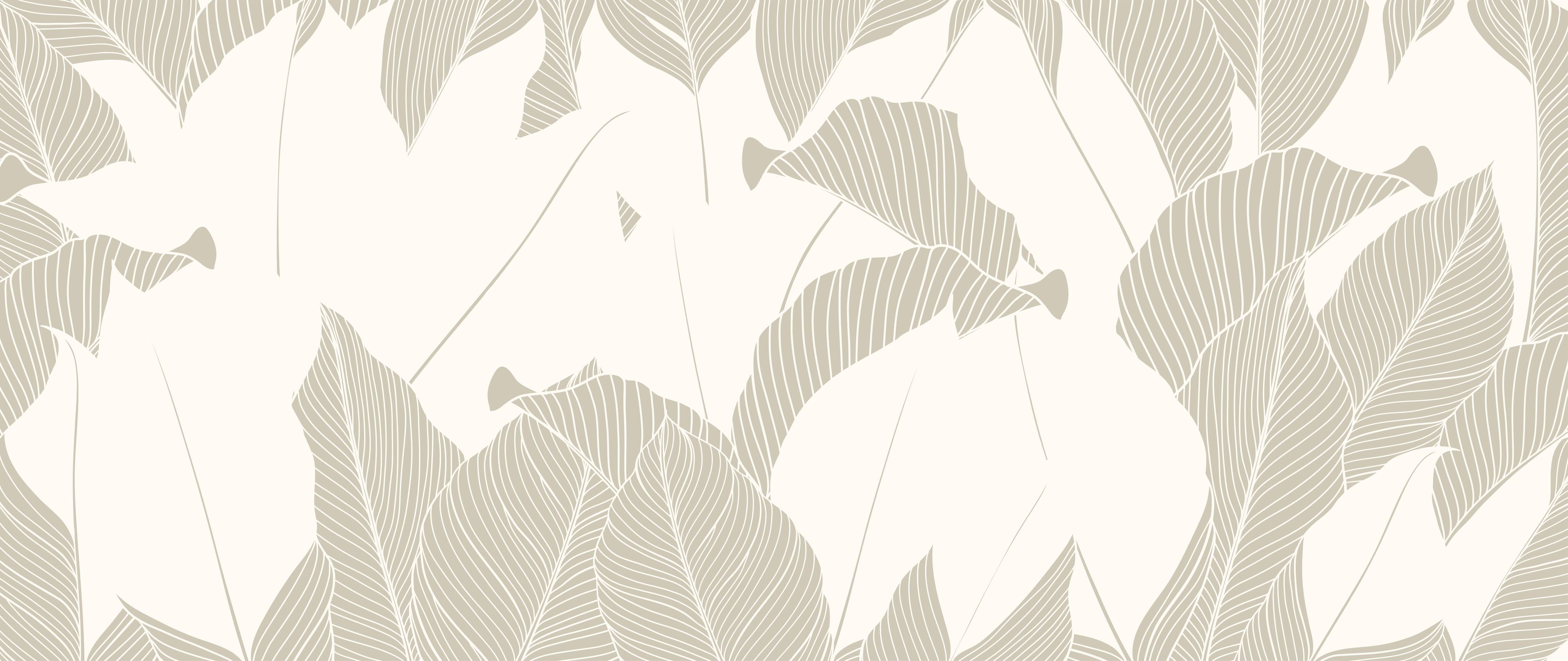 Kinderzimmer Wandgestaltung-Elegantes Grau-Weiß Blattmuster