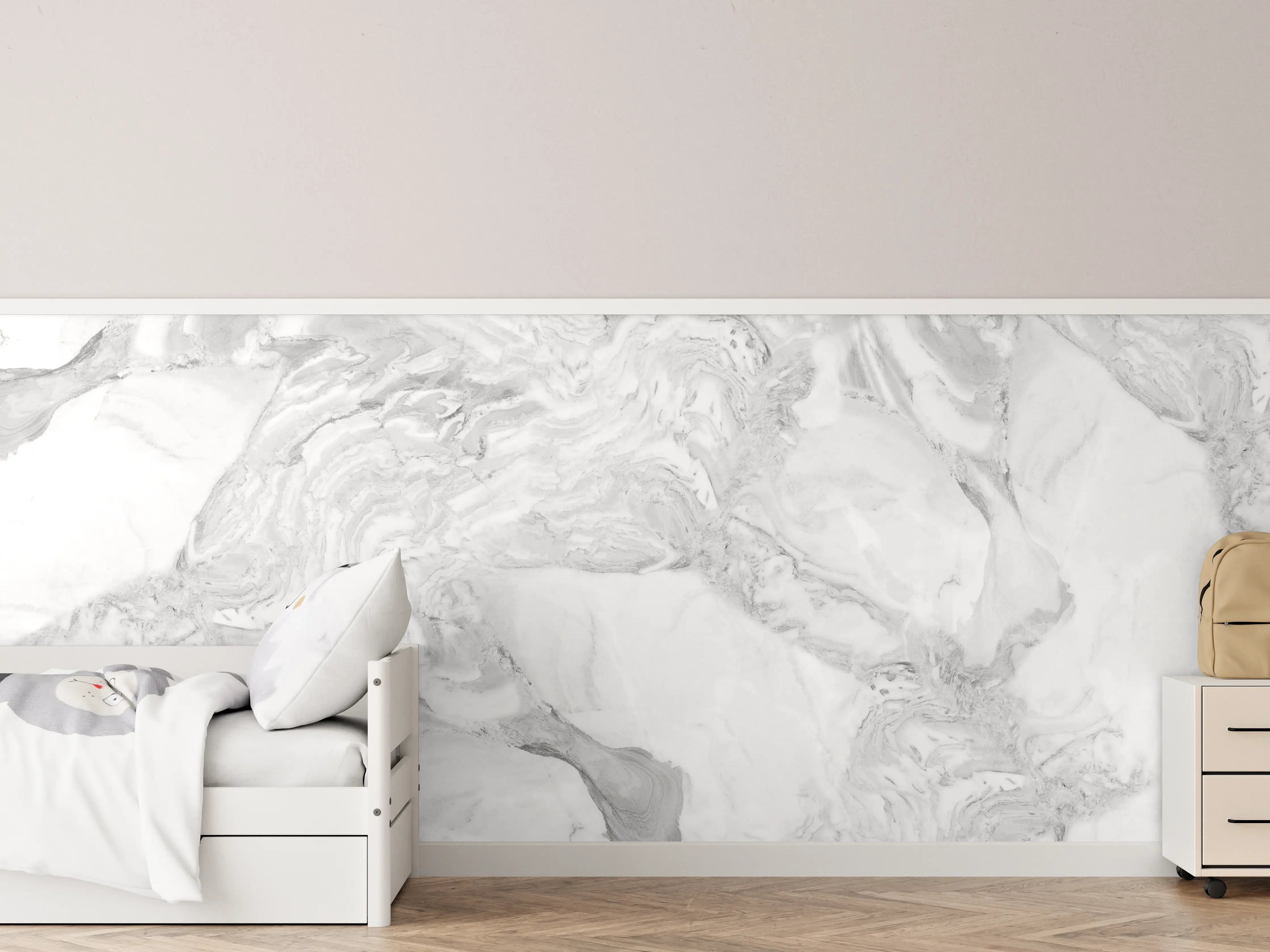 Kinderzimmer Wandgestaltung - Elfenbein italienischer Marmor