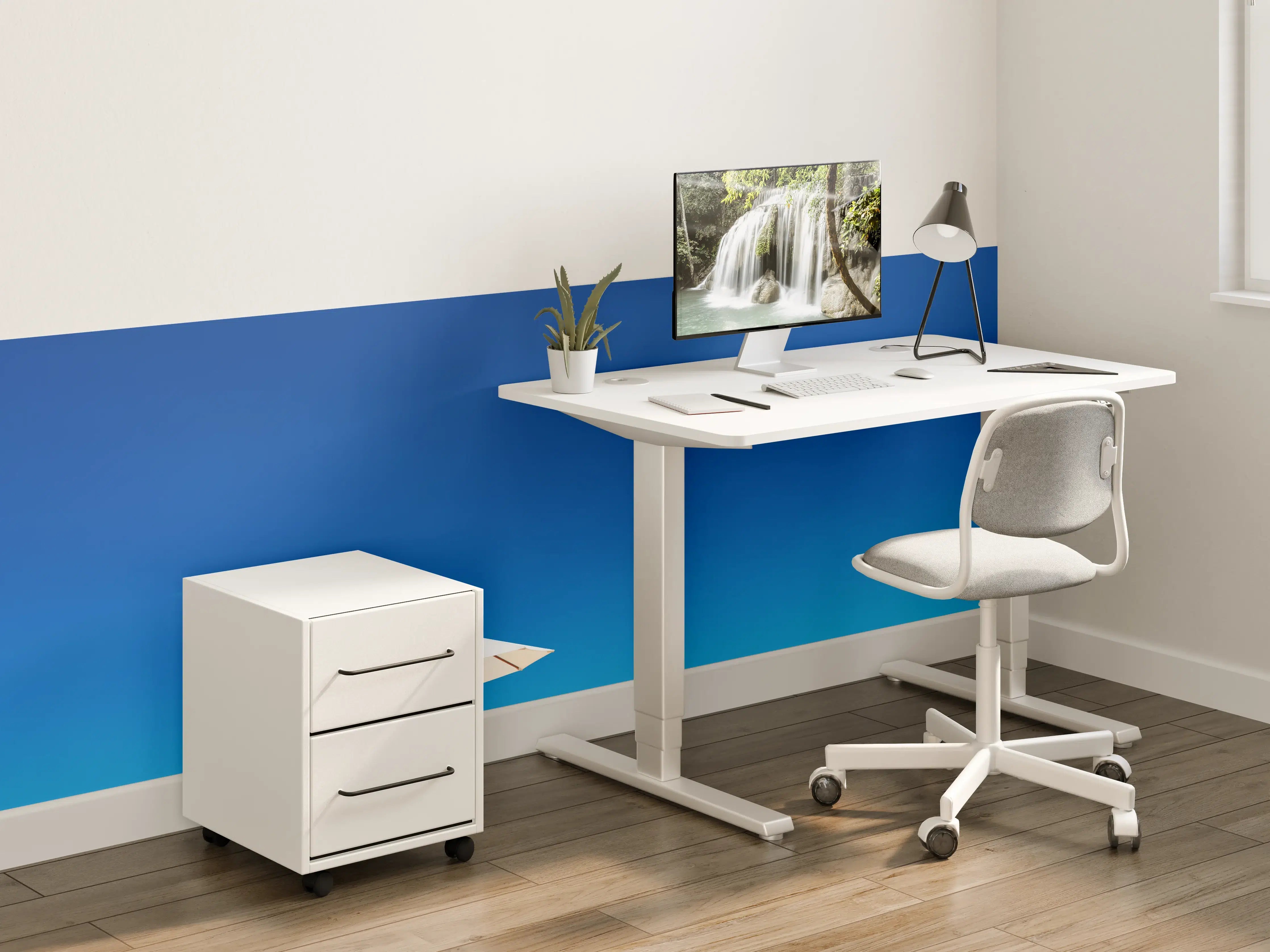 Kinderzimmer Wandgestaltung - Entspannender Strand mit Sonnenschirm