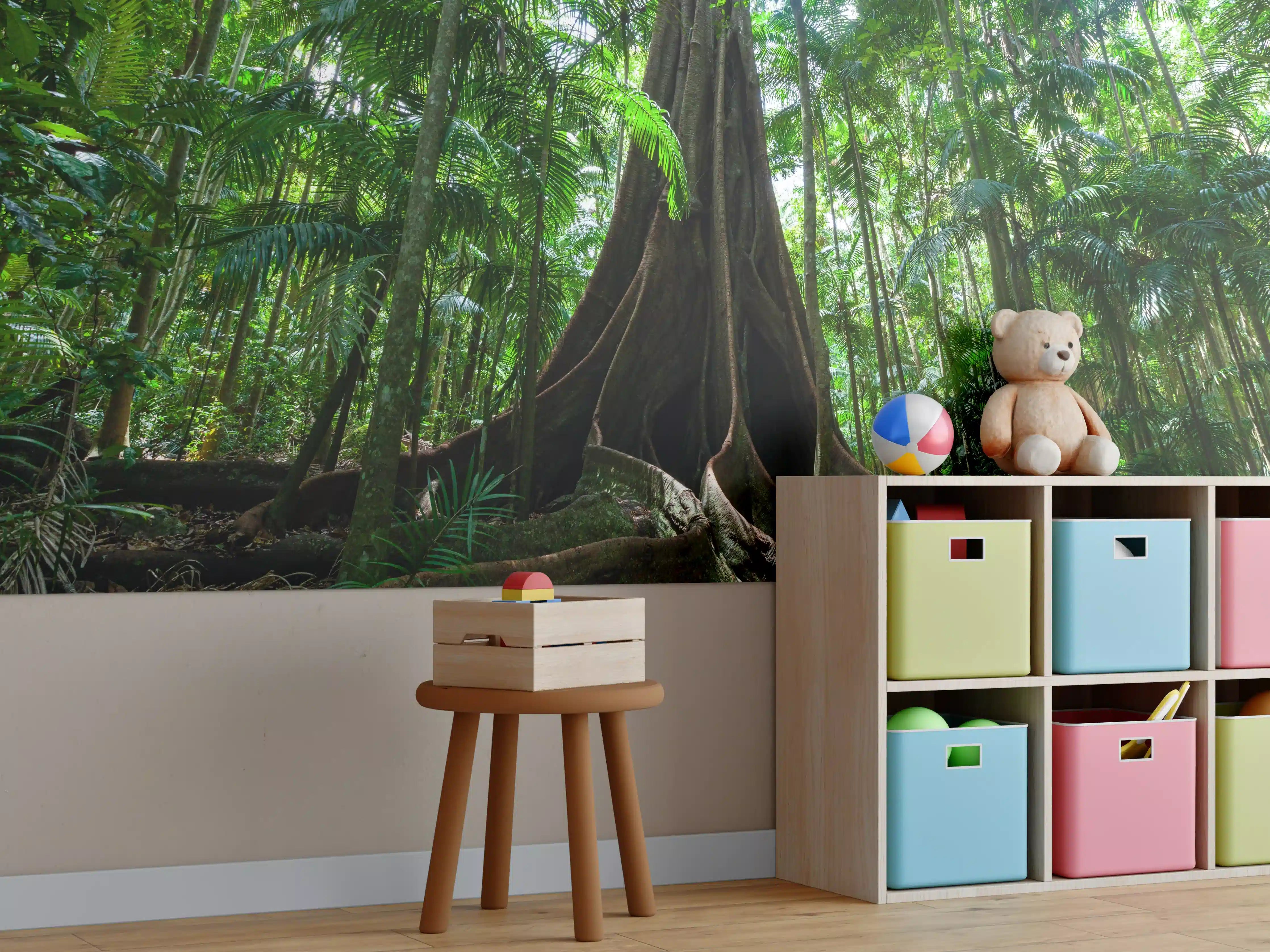 Kinderzimmer Wandgestaltung - Erstaunlicher Riesenfeigenbaum