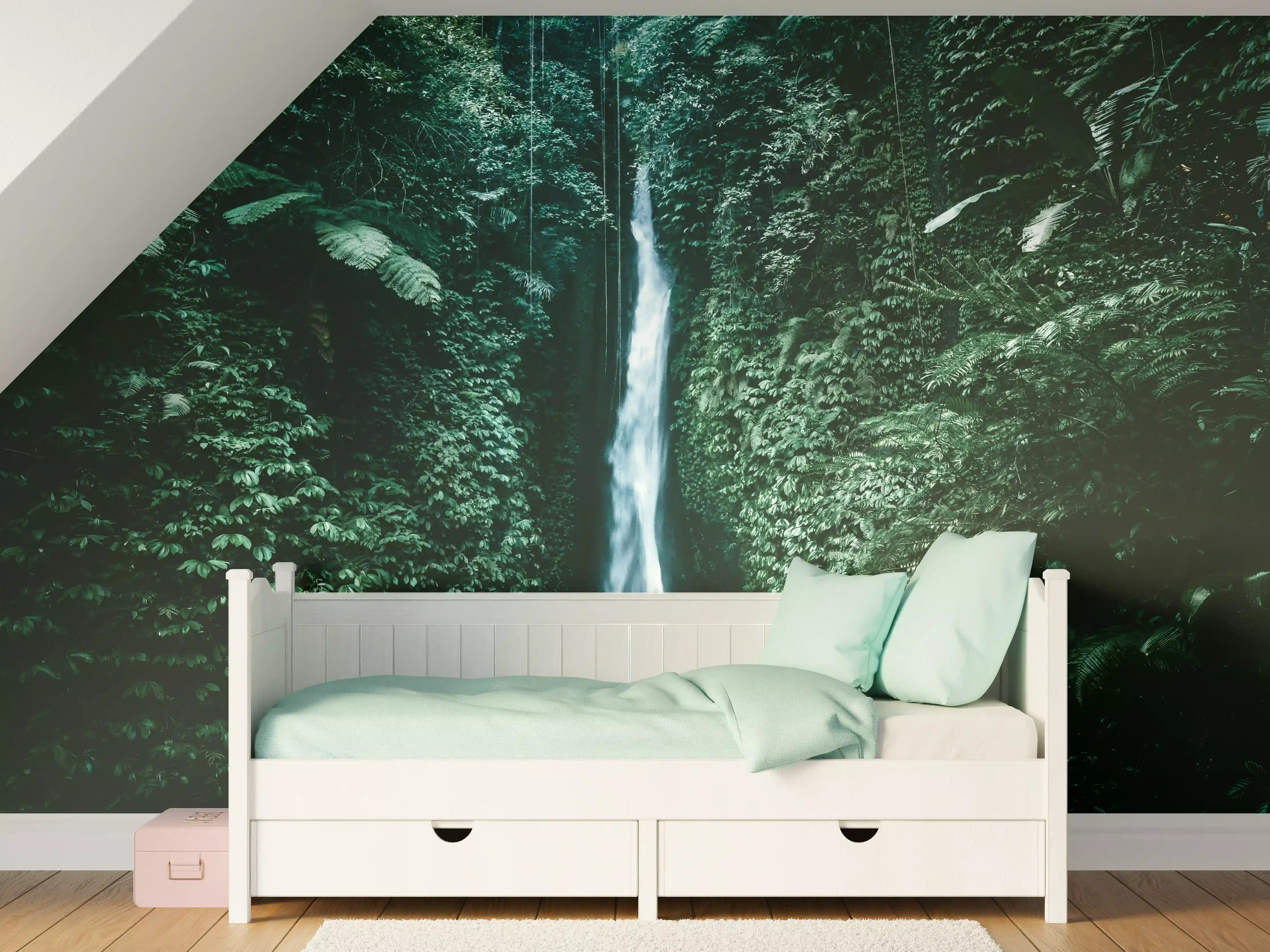 Kinderzimmer Wandgestaltung - Erstaunlicher Wasserfall auf Bali